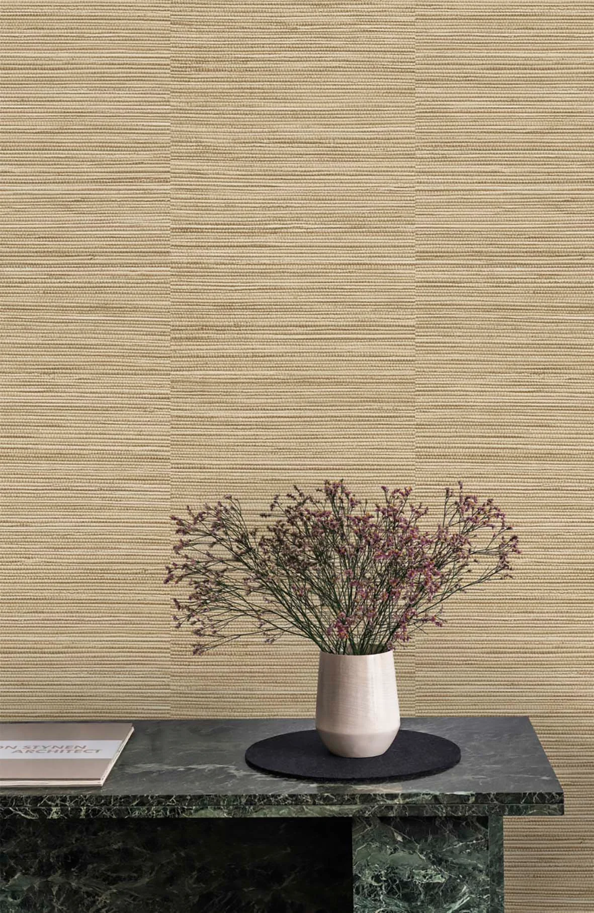 Grandeco Grastextur-Tapete beige A62902