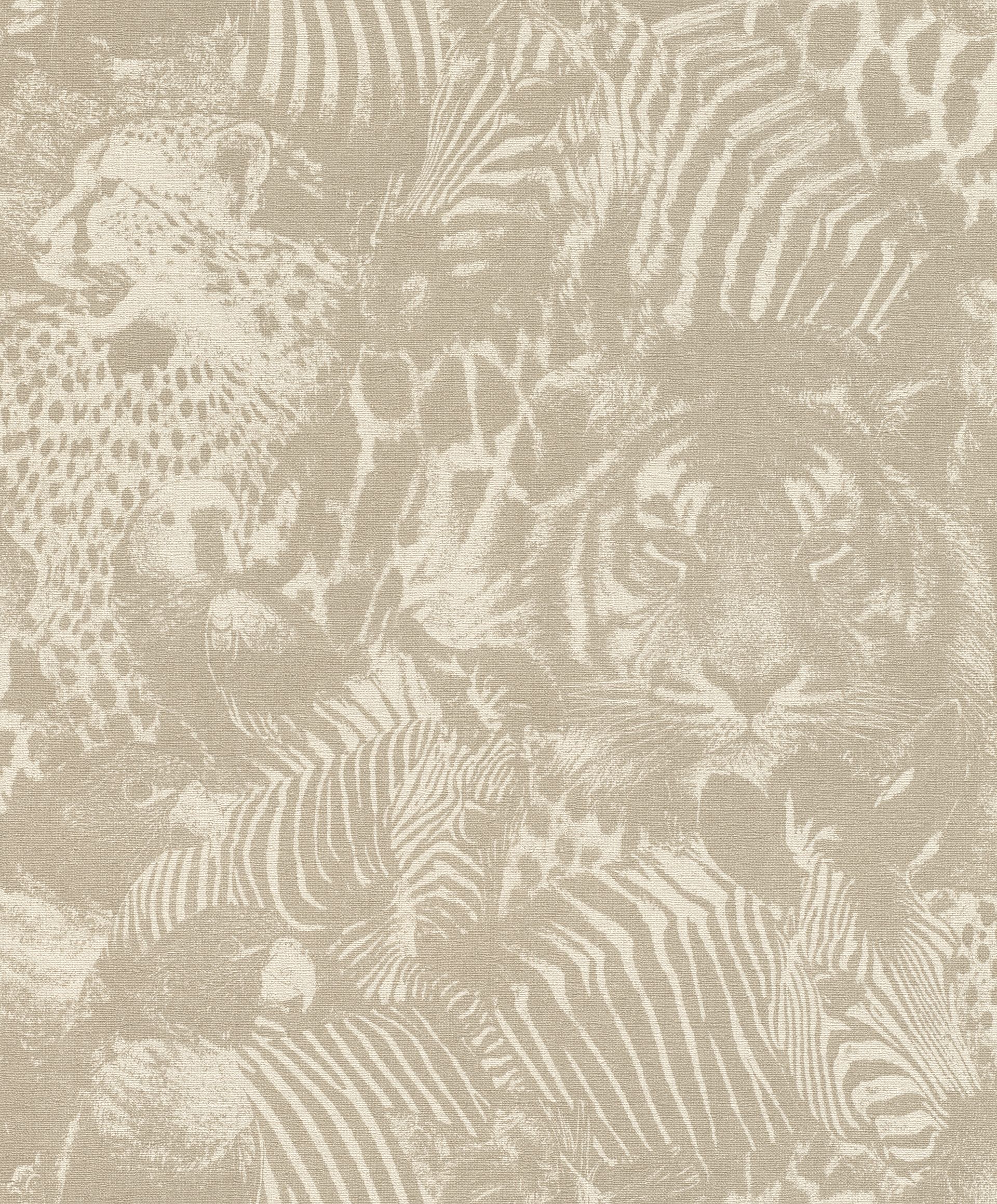 Rasch Kalahari, Exotic, creme beige 704716 Dekorbild
