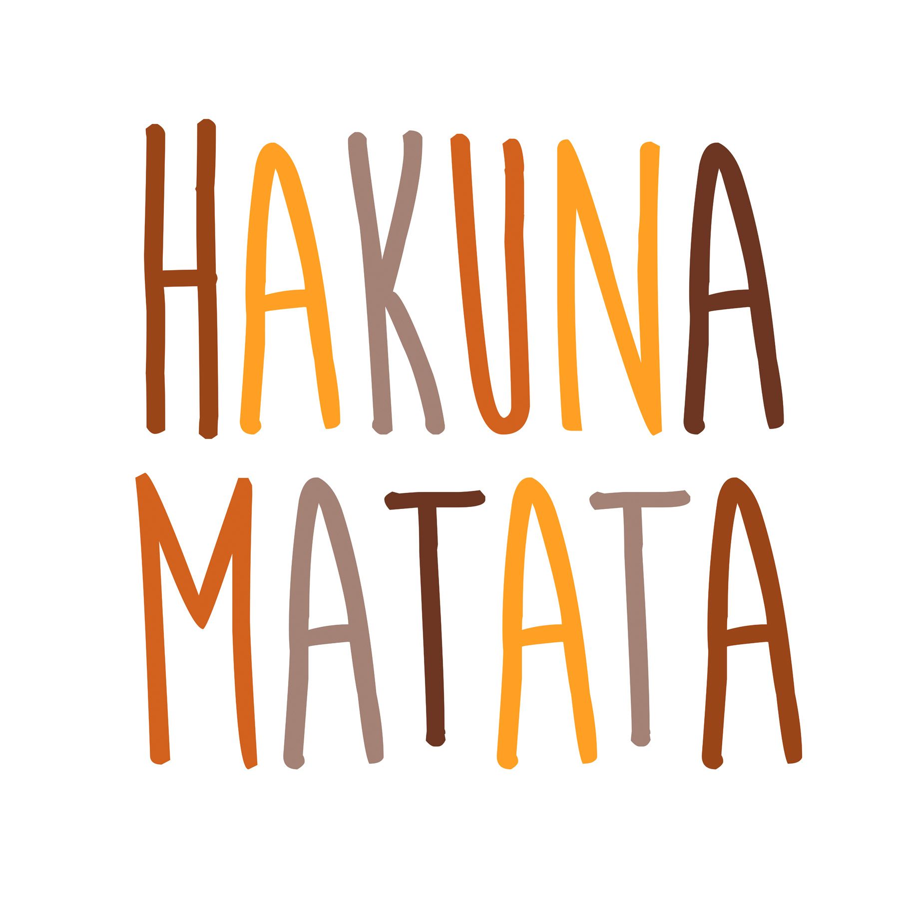 Leinwand Hakuna Matata II 50 x 50 cm
