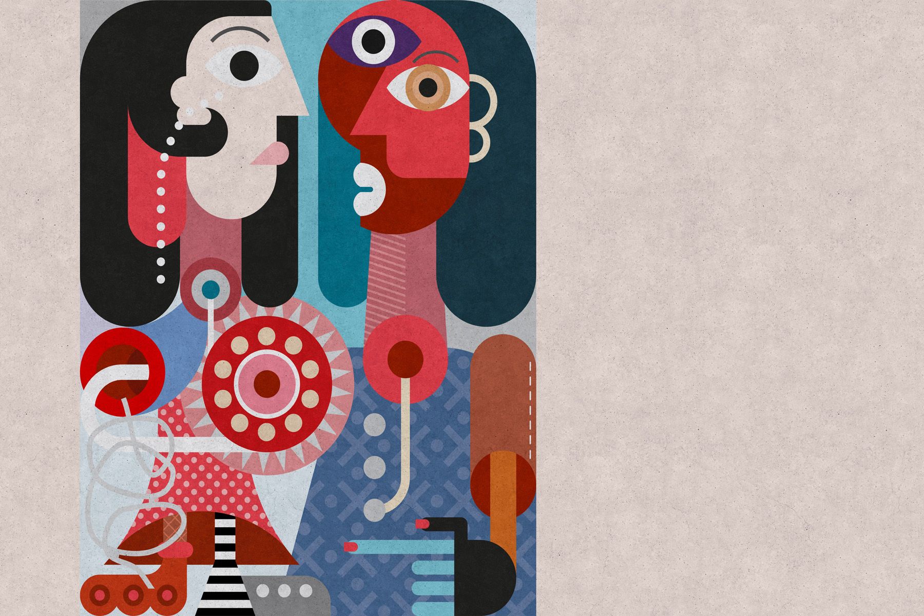 Leinwand Couples III 75 x 50 cm