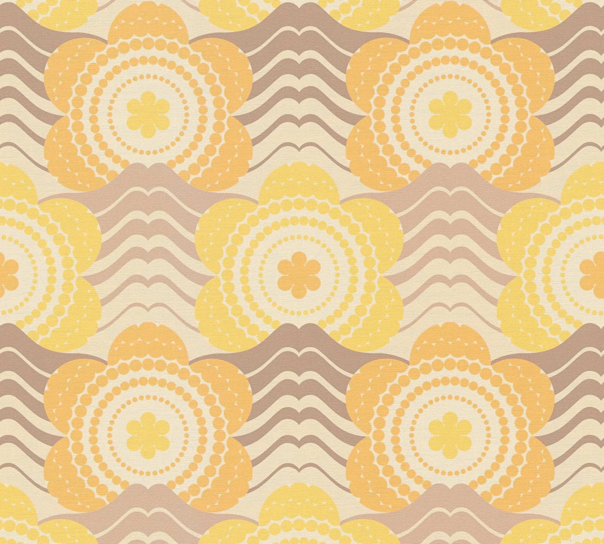 A.S. Création Retro Chic, Florale Tapete, beige, braun 395395