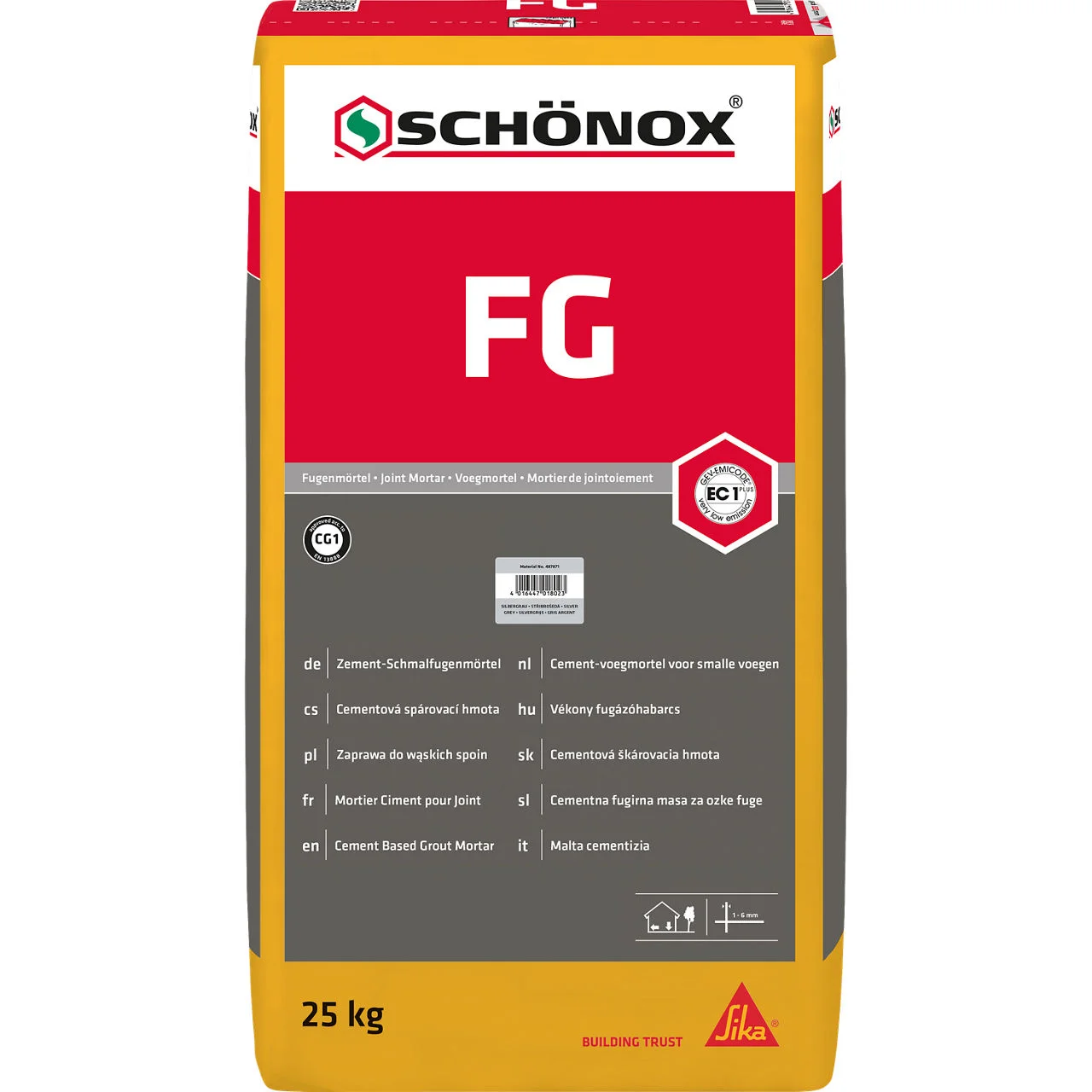 SCHÖNOX® FG Zement-Fugenmörtel für Schmalfugen