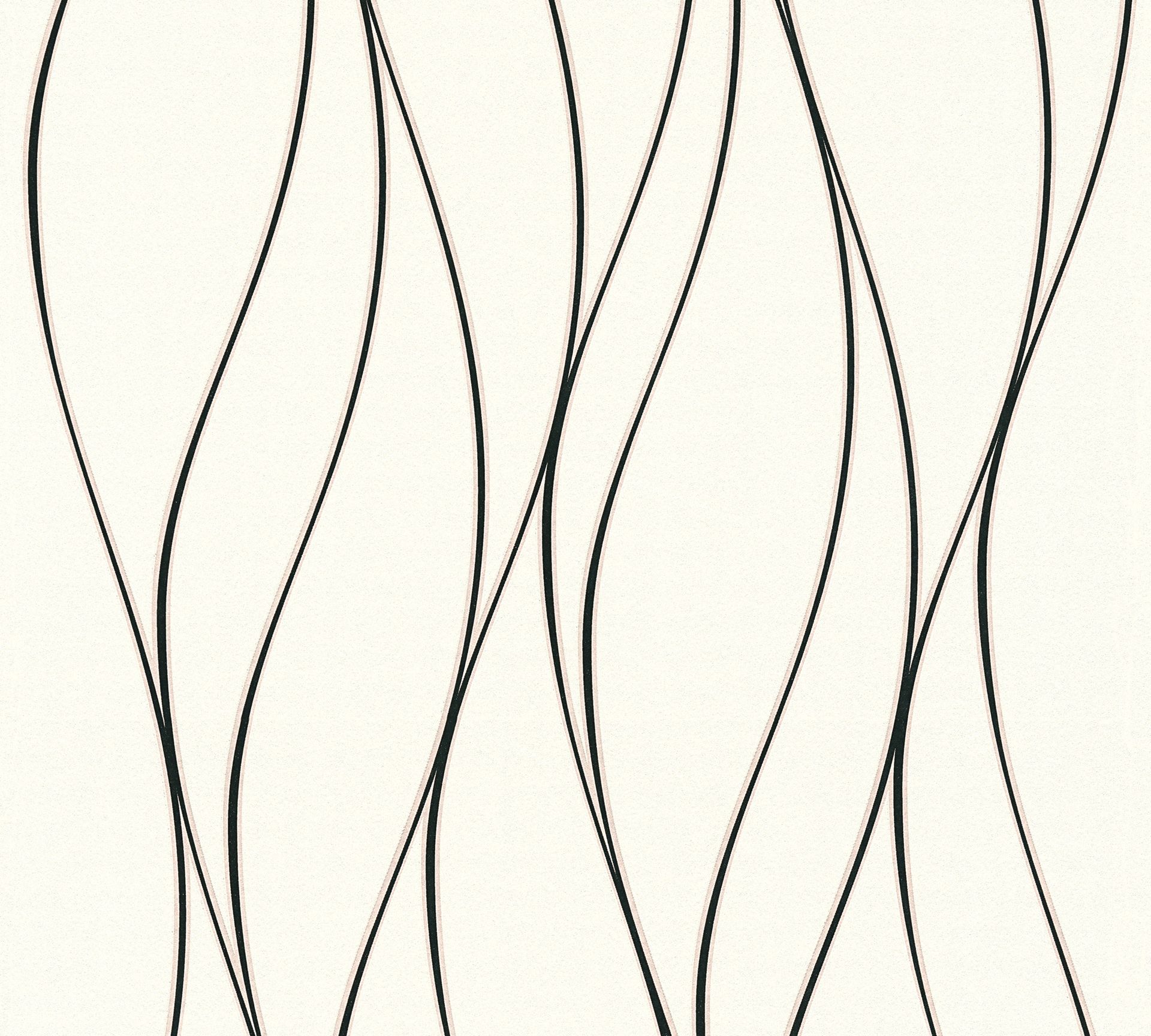 Livingwalls Styleguide Jung 2021, Streifentapete, schwarz, weiß 371317 Dekorbild