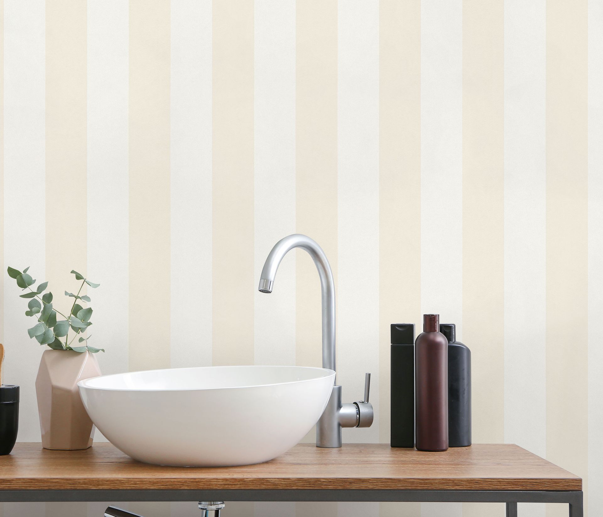 Streifentapete Blockstreifen beige Erismann 1036102 Streifentapete Blockstreifen beige Erismann 1036102
