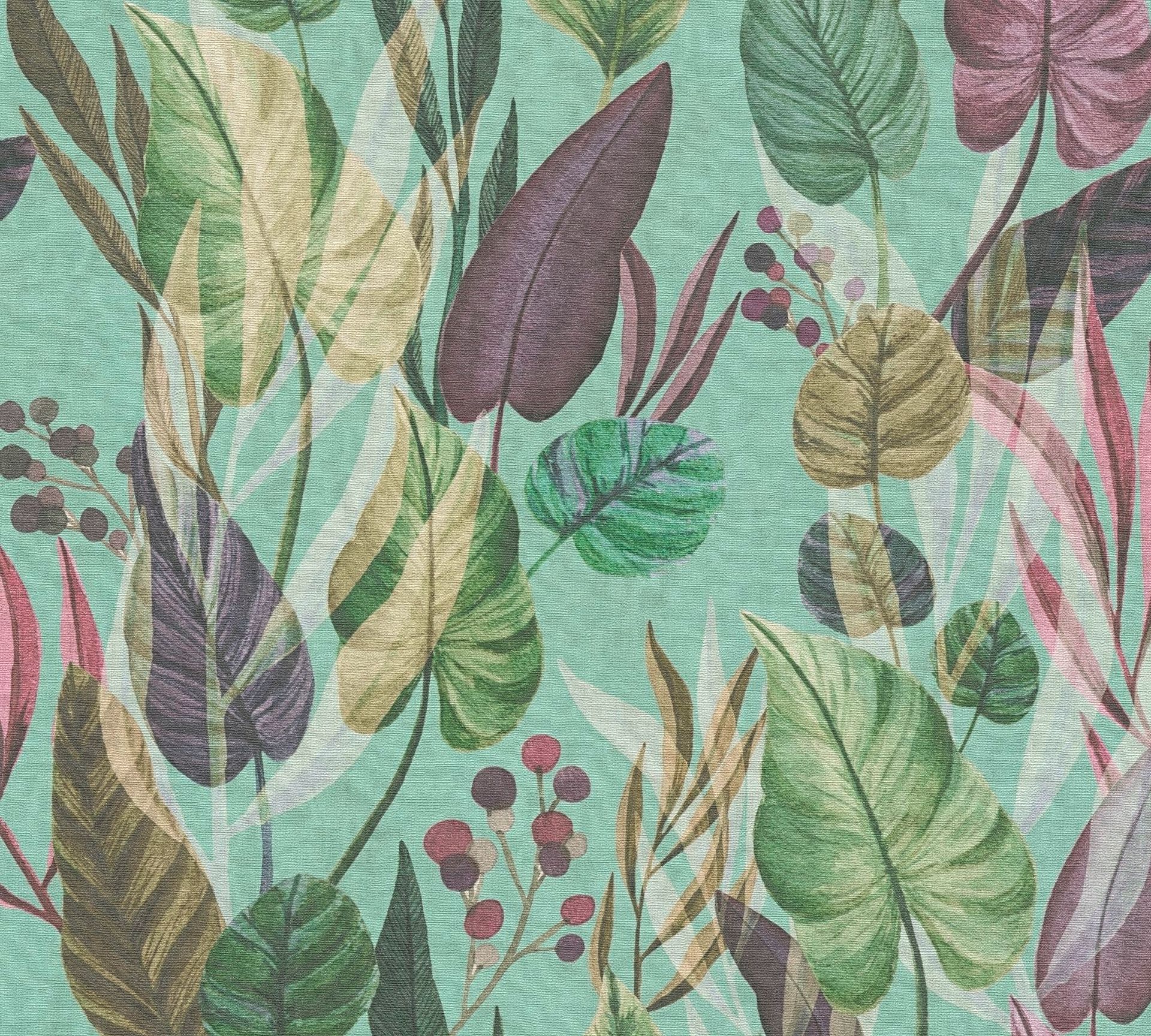 Vliestapete, Floral, blau 782194 Dekorbild