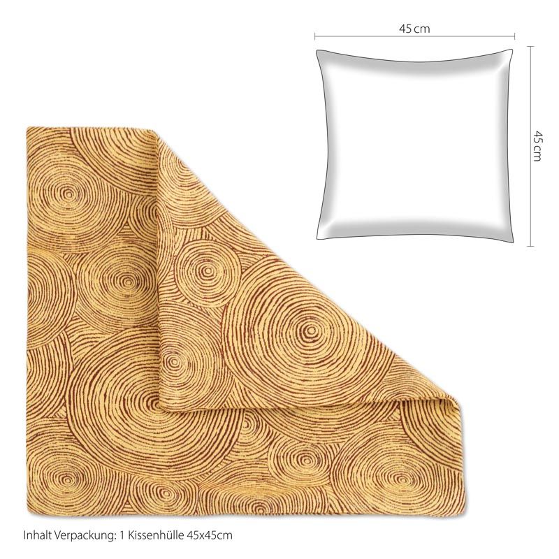 Kissenhülle IW533602 Gelb Cape Town 45x45cm Kissenhülle IW533602 Gelb Cape Town 45x45cm