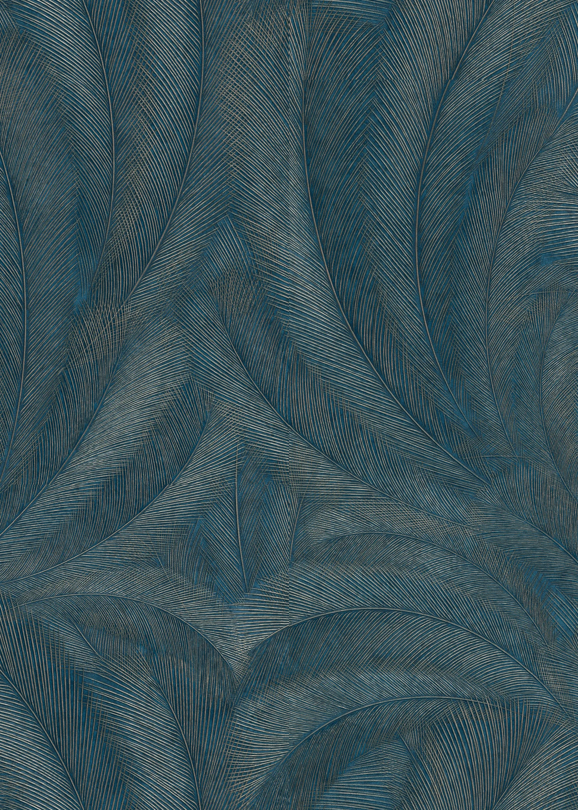 Art déco Tapete petrol Erismann 1047619