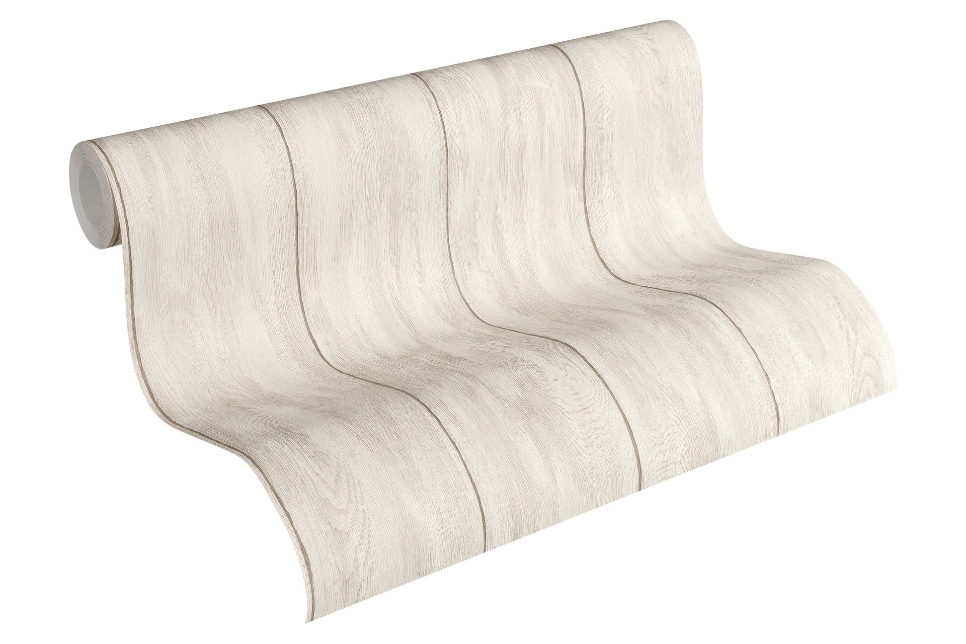 A.S. Création Neue Bude 2.0, Tapete in Holzoptik, beige, creme 361522