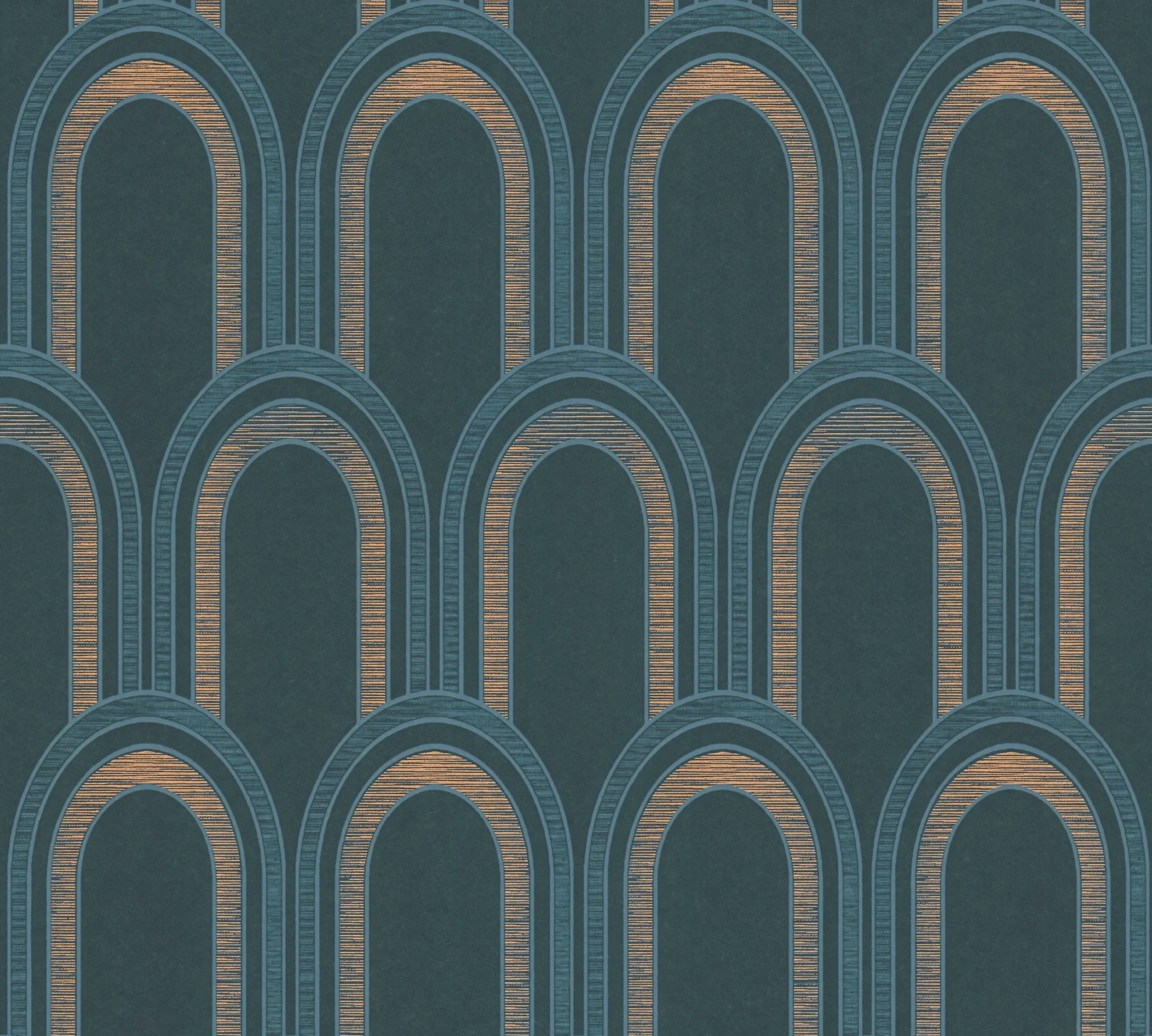 Architects Paper Arcade, Art Deco, petrol, blau 391763 Dekorbild