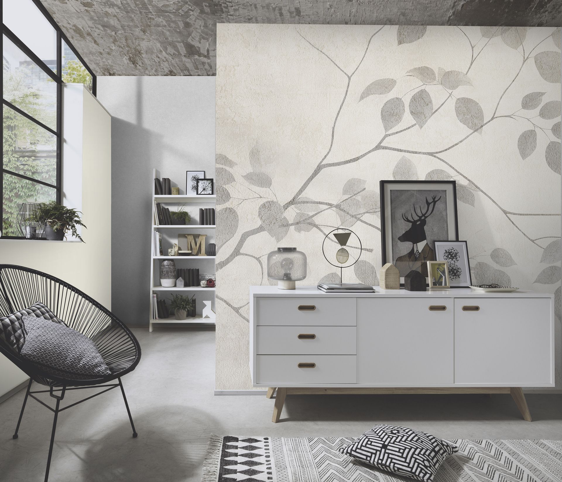 Vliestapete botanisch beige Erismann 220200701 Vliestapete botanisch beige Erismann 220200701