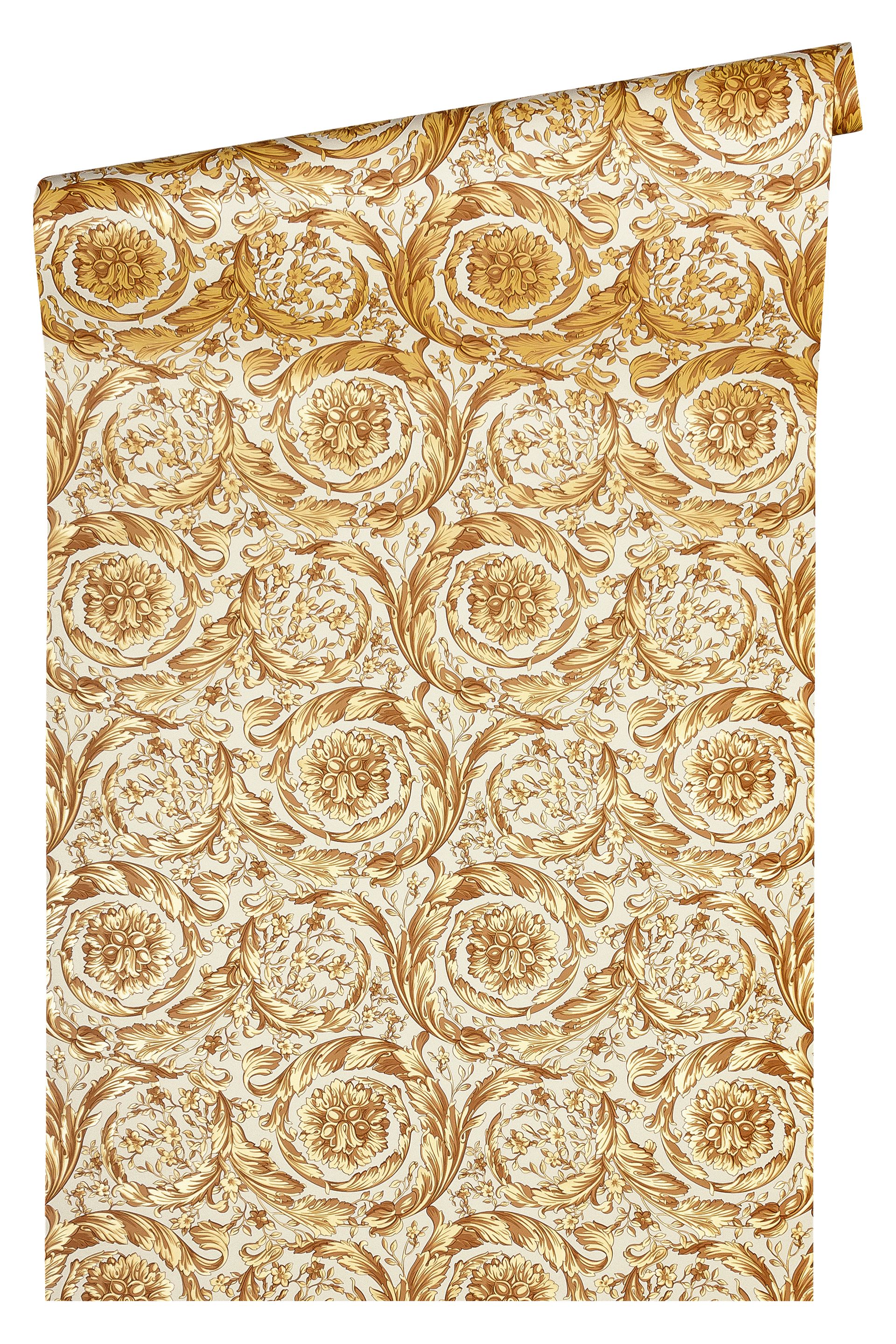 Rollenfoto Versace wallpaper Versace 4, Barock Tapete, gold, gelb 366925
