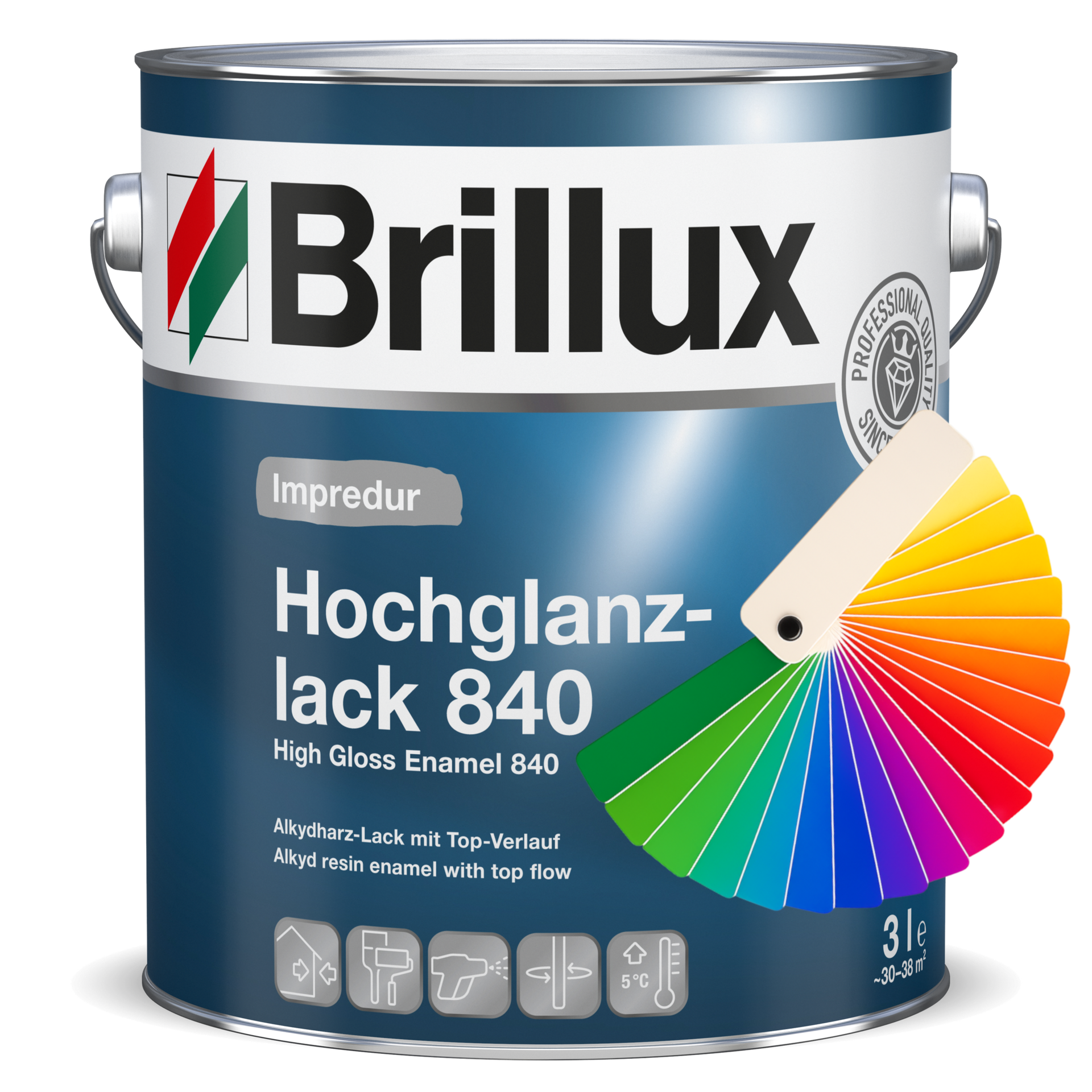 Brillux Impredur Hochglanzlack 840 Wunschfarbton 375 ml