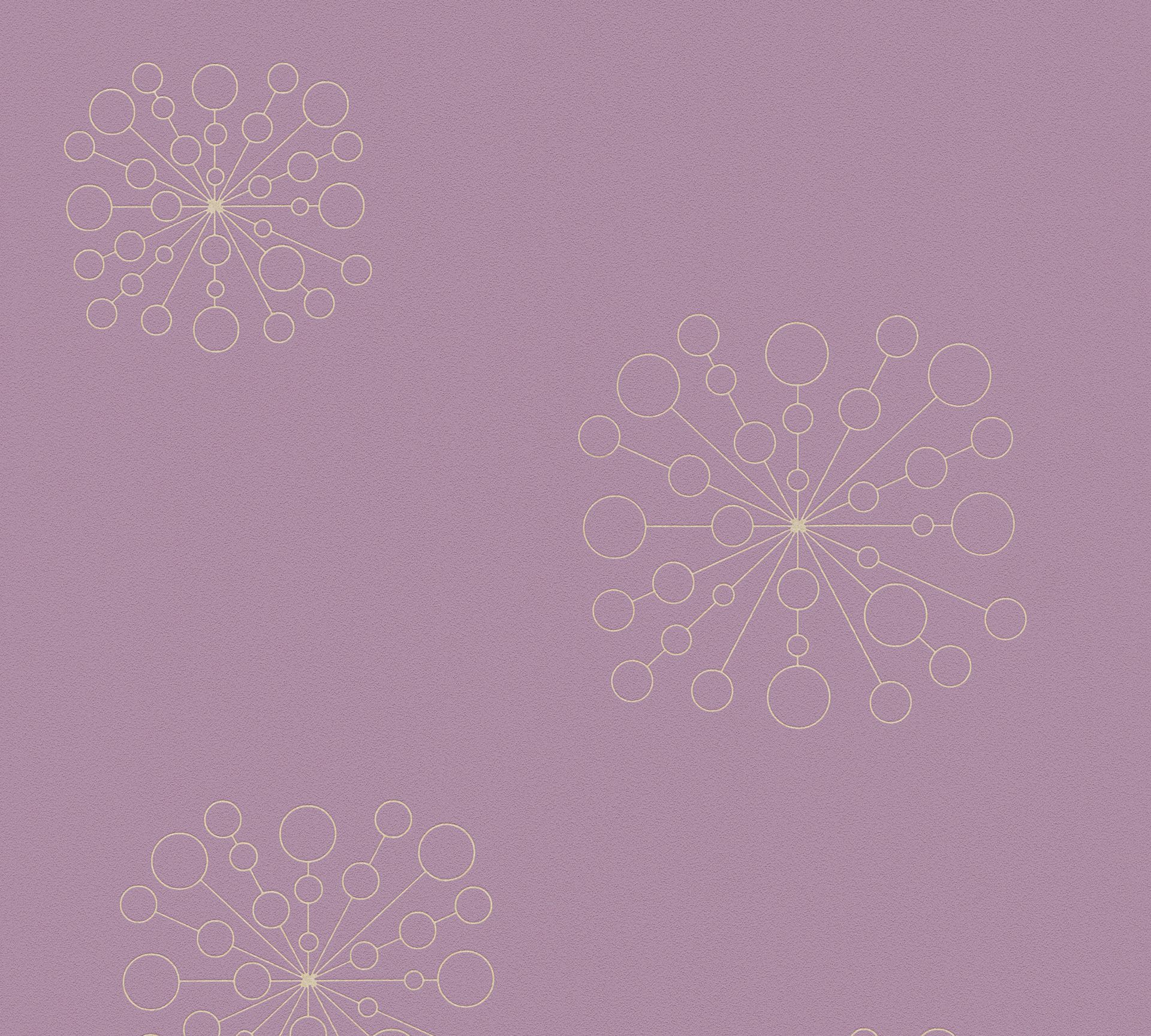 A.S. Création Scandinavian 2, Geometrische Tapete, violett, gold 367842 Dekorbild