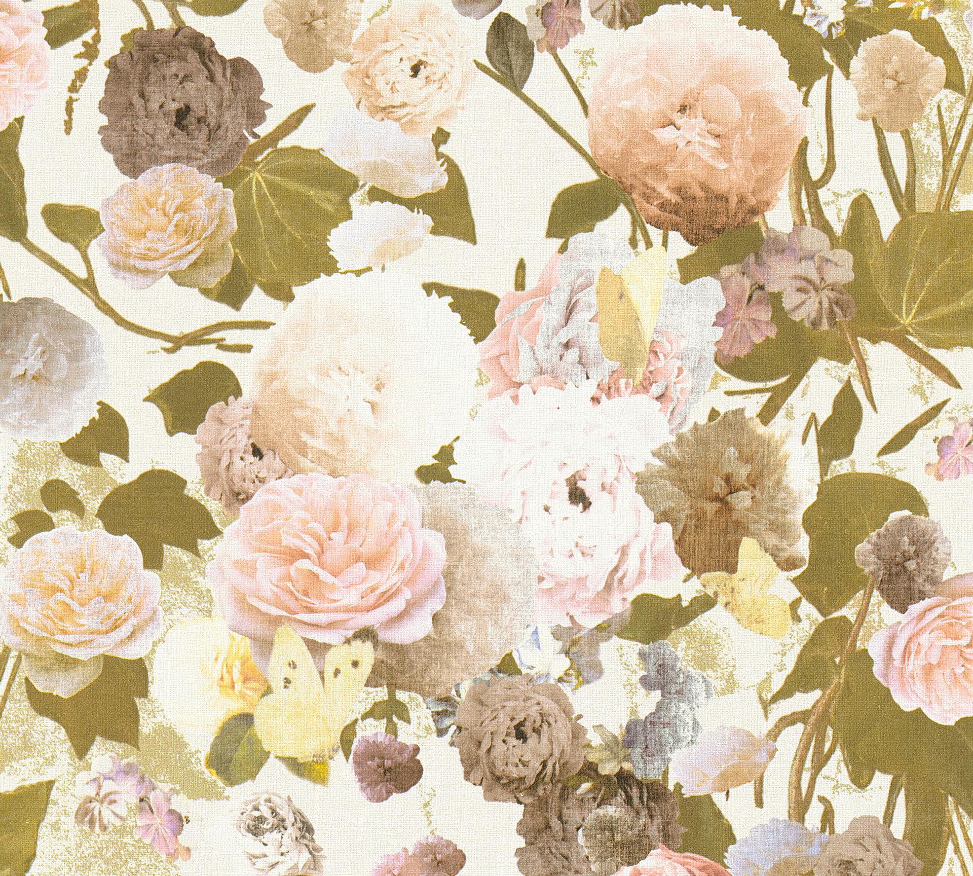 Livingwalls Paradise Garden 36717-2 Gelb Floral Dekorbild