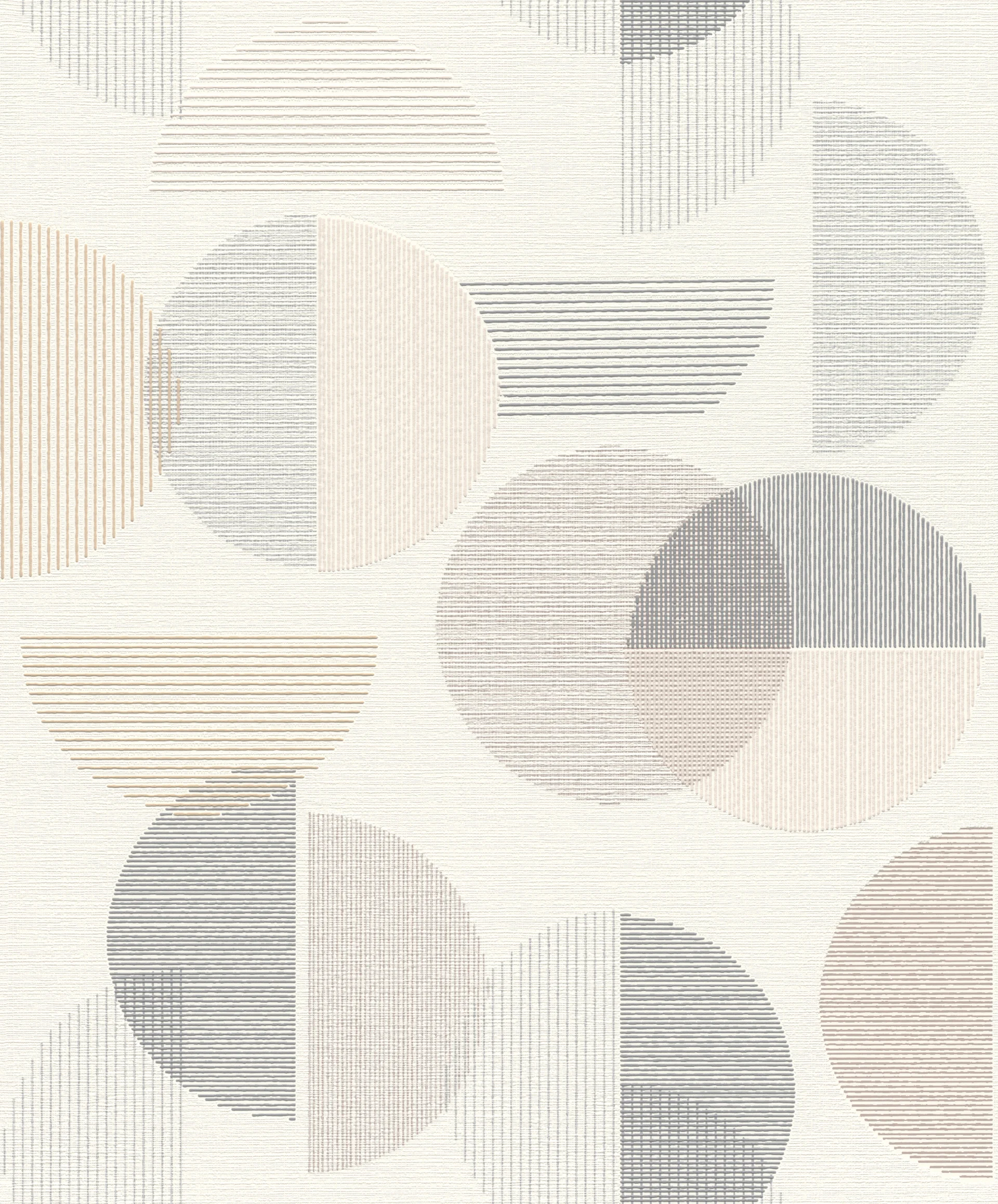 Vliestapete 735956 Grau-Graubeige Muster & Motive 10,05 m x 0,53 m