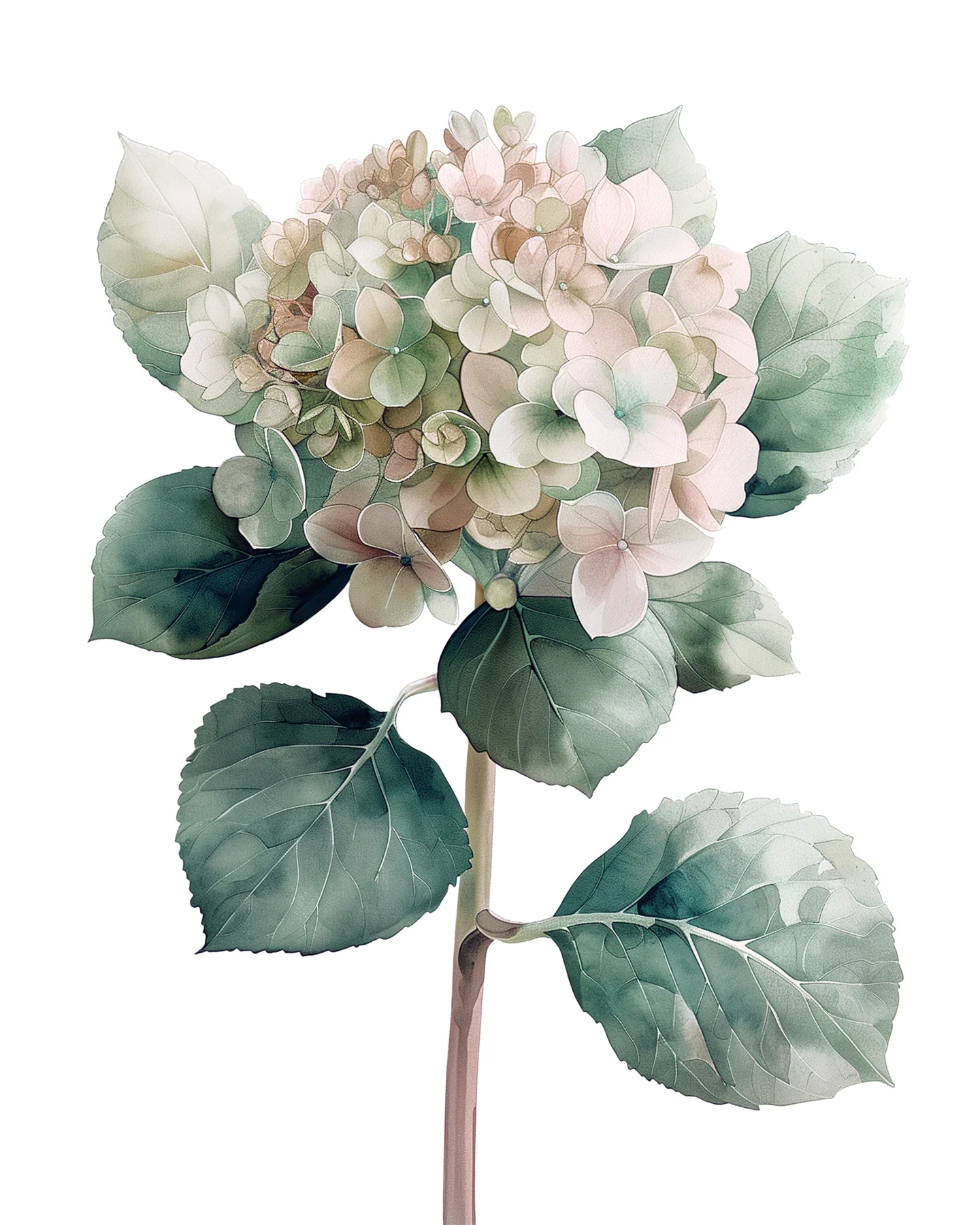 Leinwände Hortensie Rose