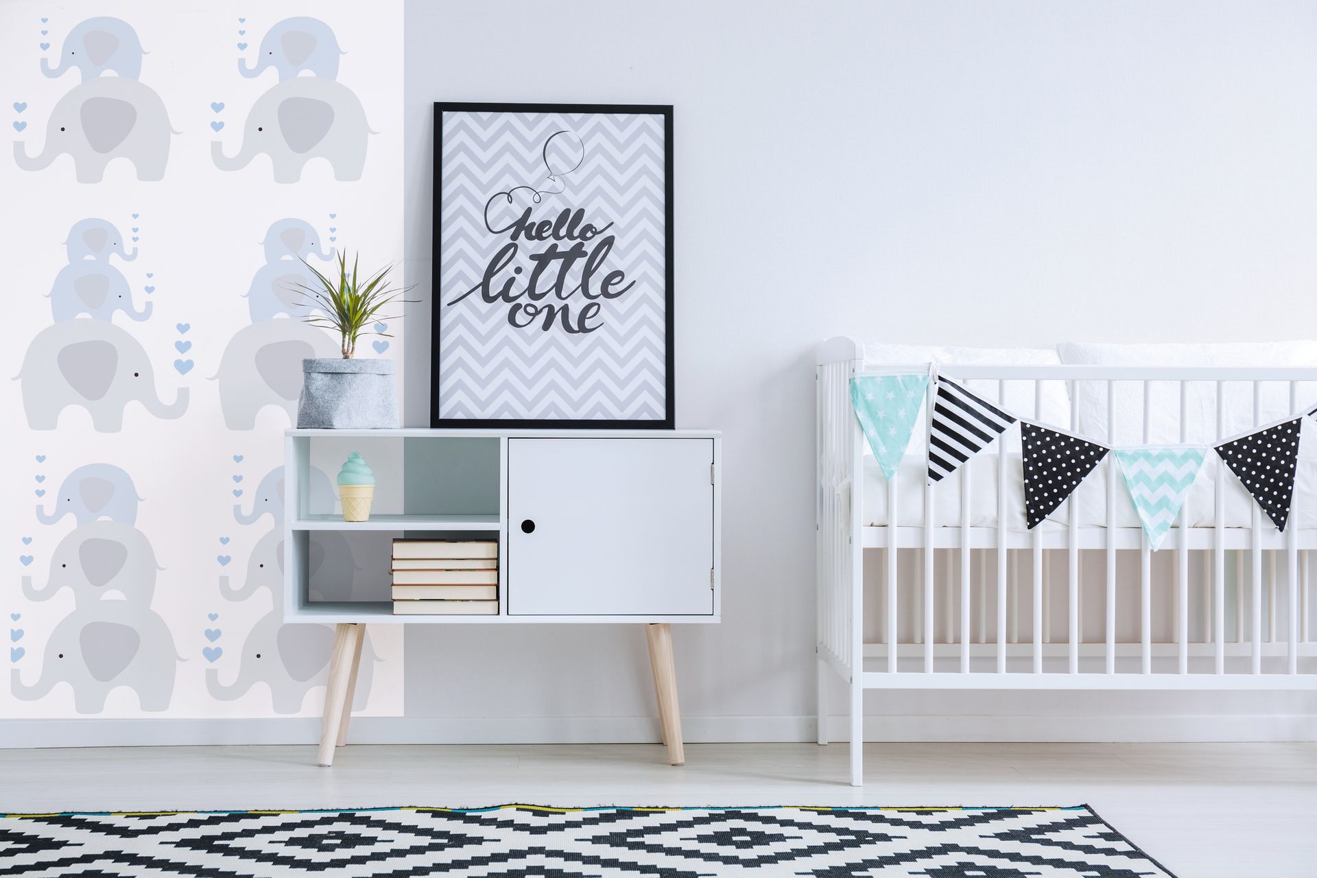 Raumbild 2 A.S. Création Little Love, Tapete mit Tieren, blau, grau 381351