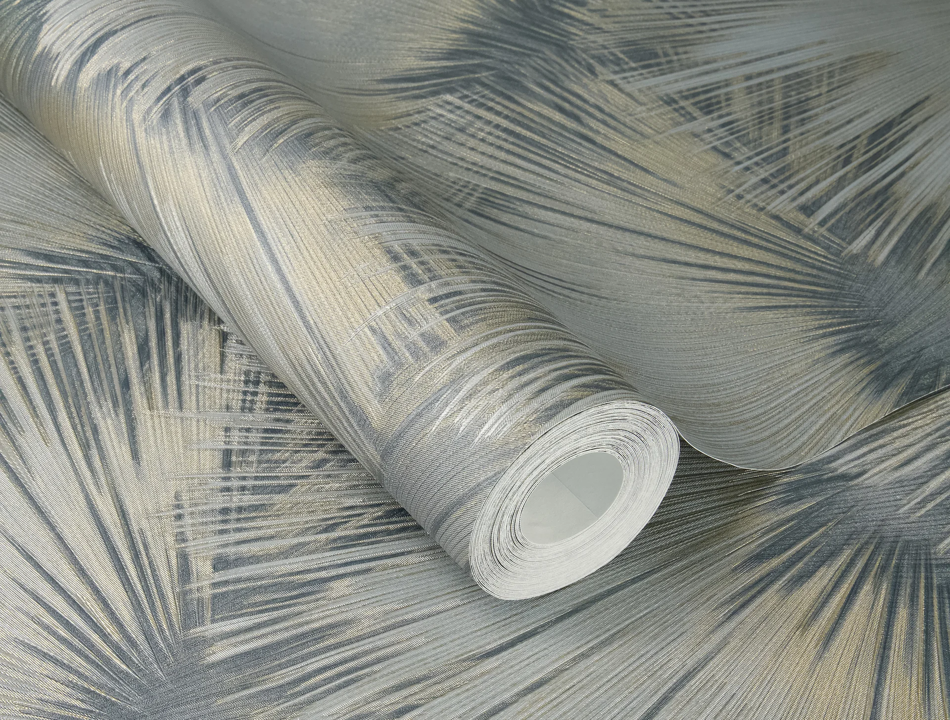 Vliestapete Palmblätter grün-taupe 659764 Vliestapete Palmblätter grün-taupe 659764