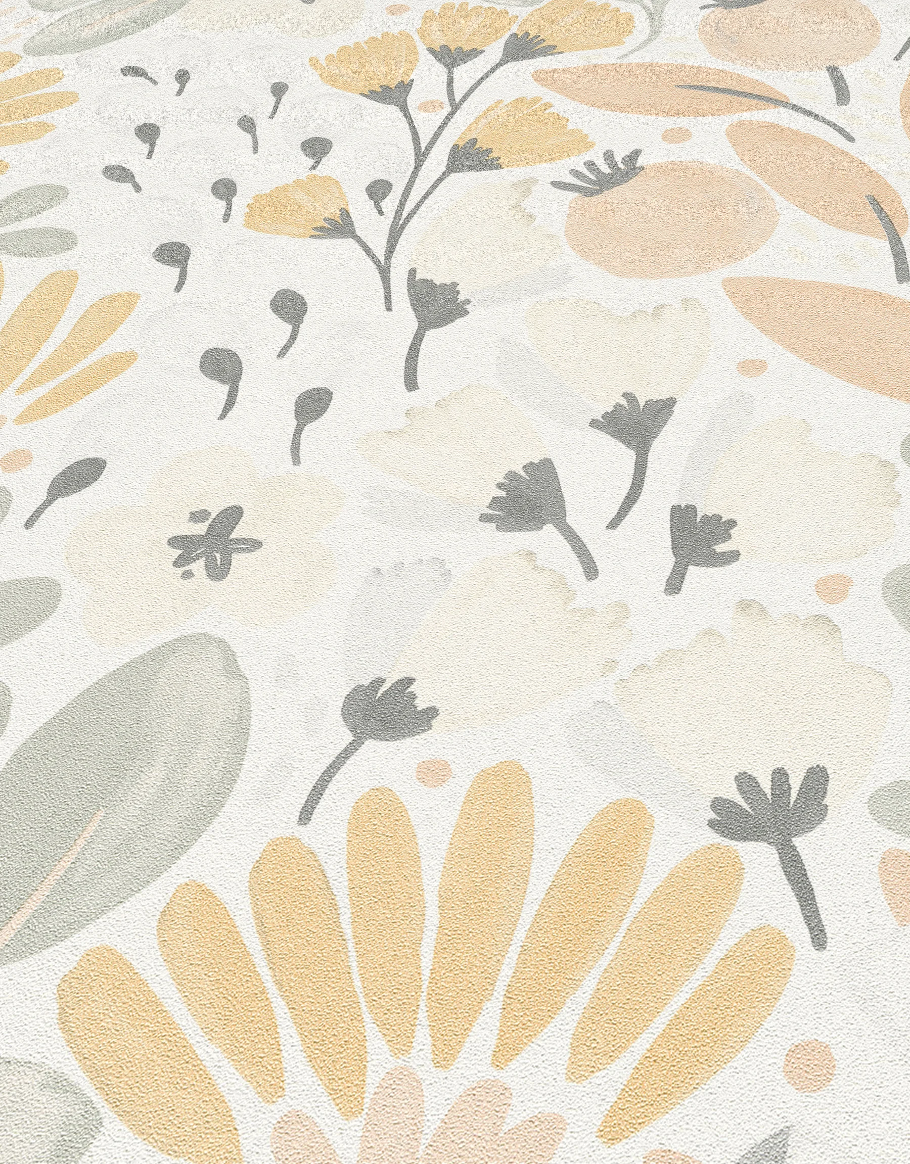 Botanische Tapete Blumenmotiv gelb Erismann 1051805 Botanische Tapete Blumenmotiv gelb Erismann 1051805