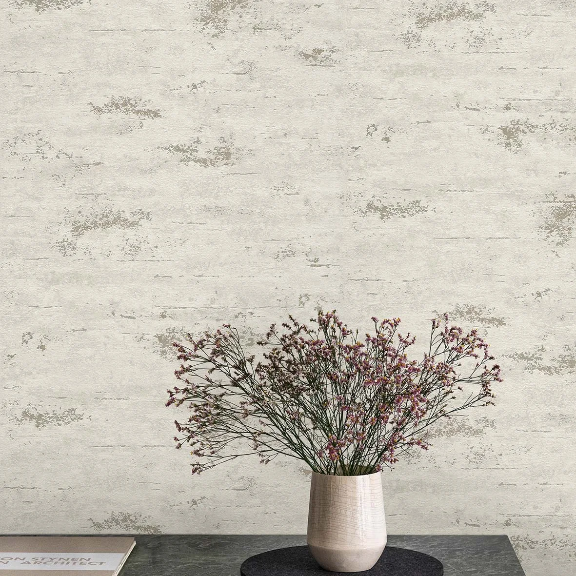 Grandeco Used-Look-Tapete beige GT1203