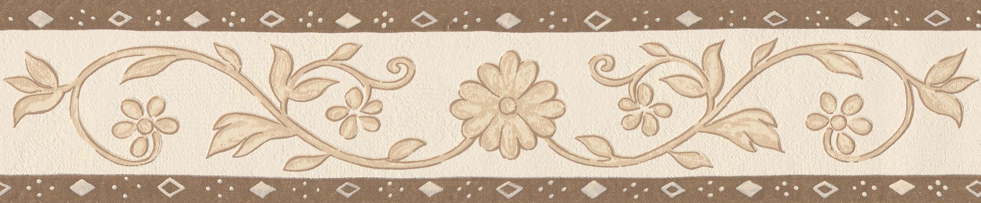 A.S. Création Only Borders 10, Florale Tapete, braun, beige 524171