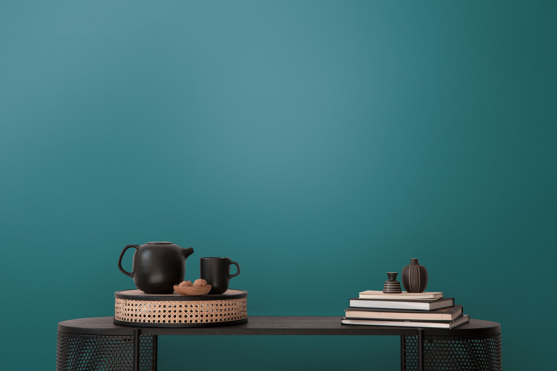 Vliestapete, Unis, blau 395764 Dekorbild