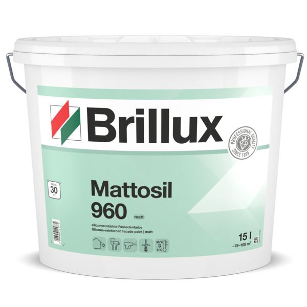 Brillux Mattosil Fassadenfarbe 960 weiß 15 l