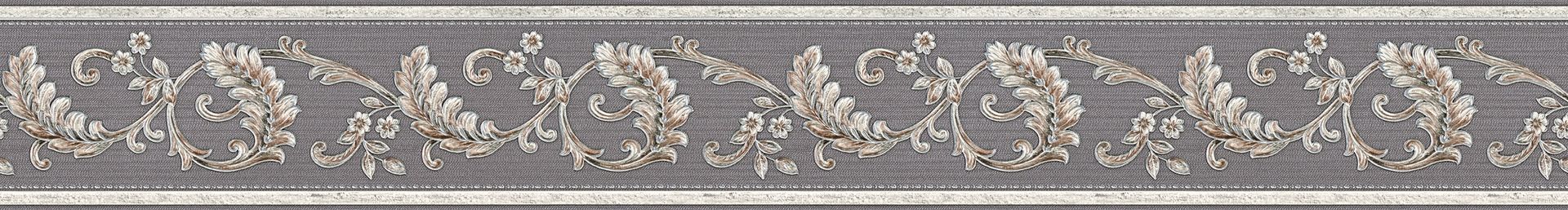 A.S. Création Only Borders 10, Barock Tapete, silber, beige 369144