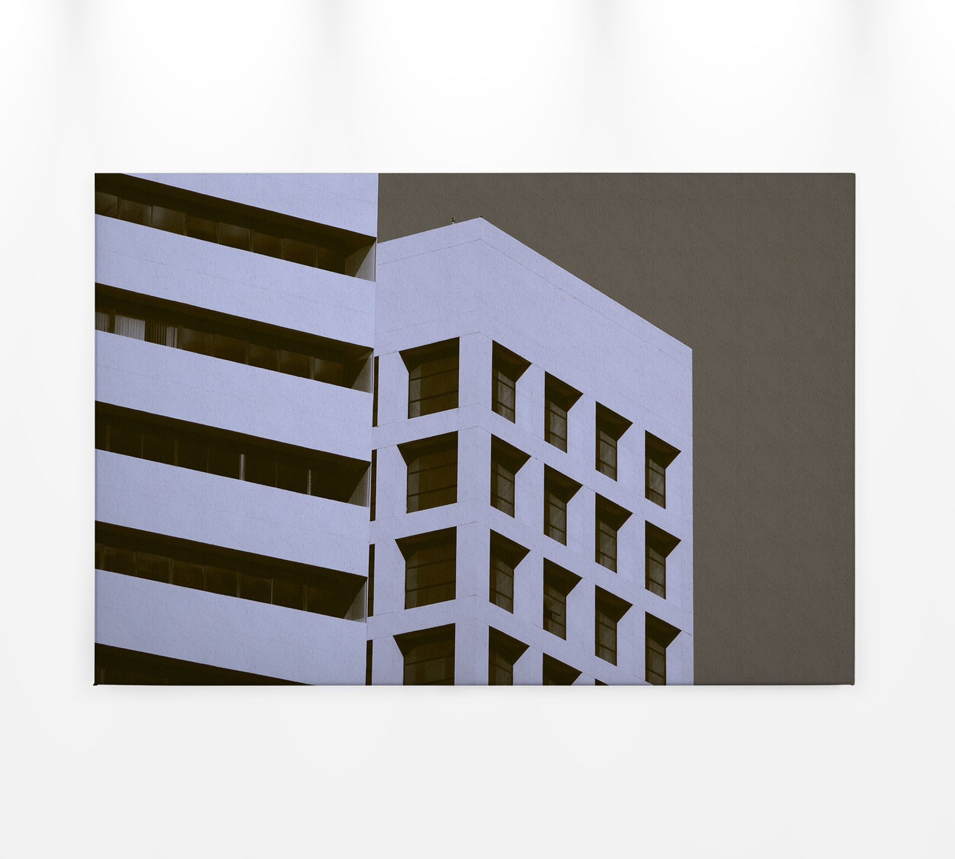 Leinwandbild Moderne Architektur, weiß, 90x60 cm DD120430