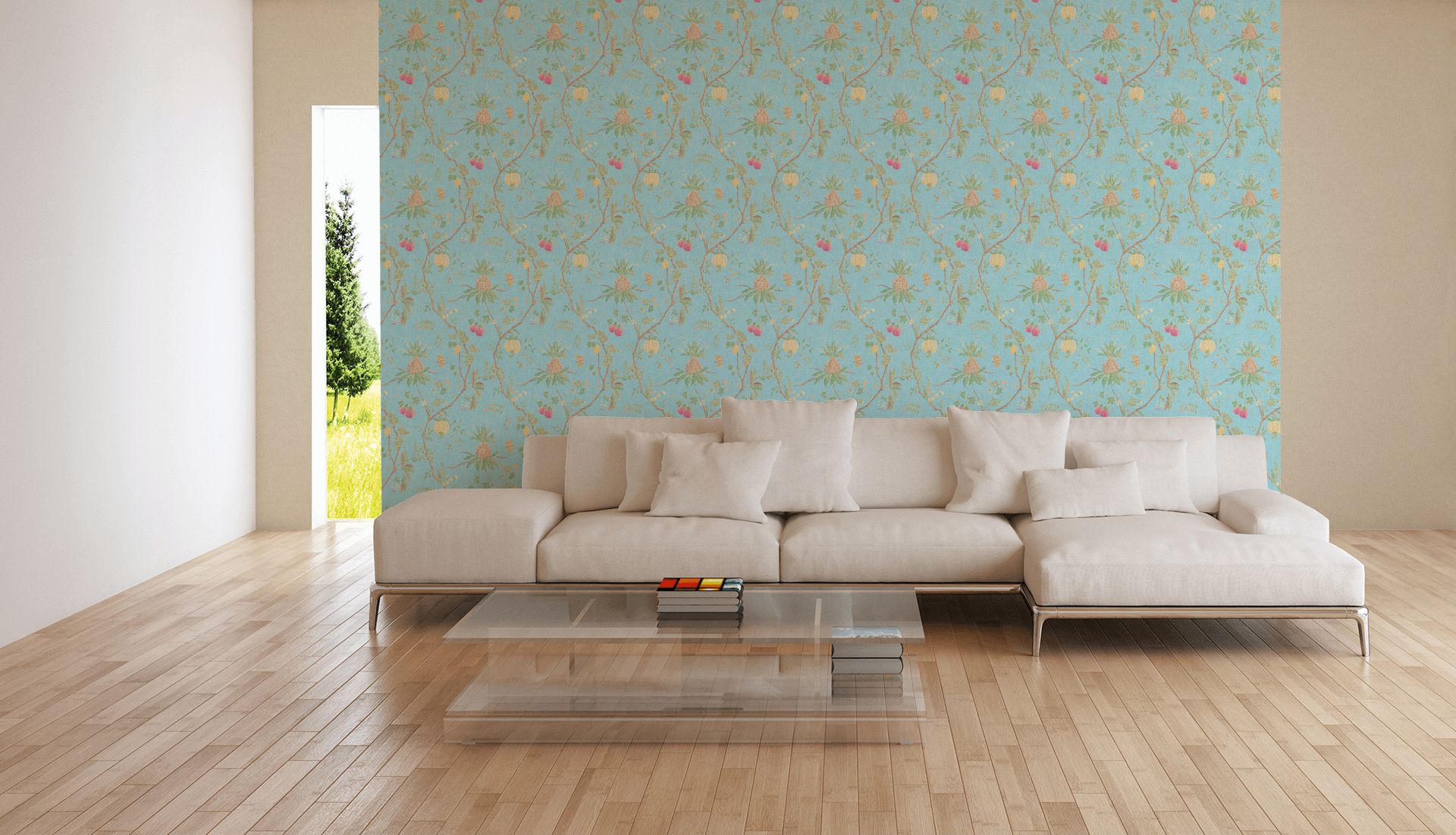 Rollenfoto Livingwalls Paradise Garden 36719-5 Gelb Modern