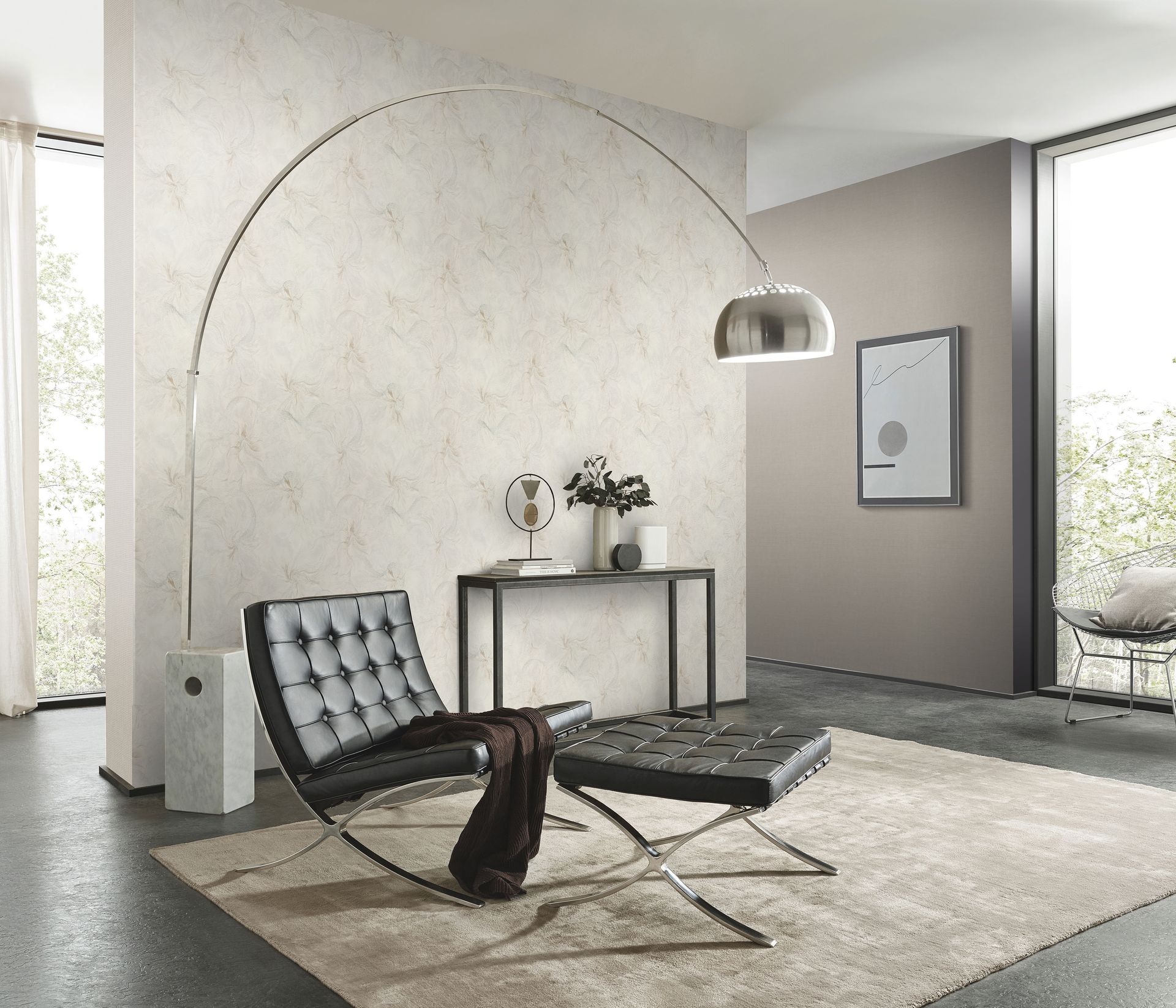 Blumentapete Leinenoptik beige Erismann 1051414