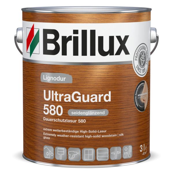 Brillux Lignodur UltraGuard 580 8410 nussbaum 3 l