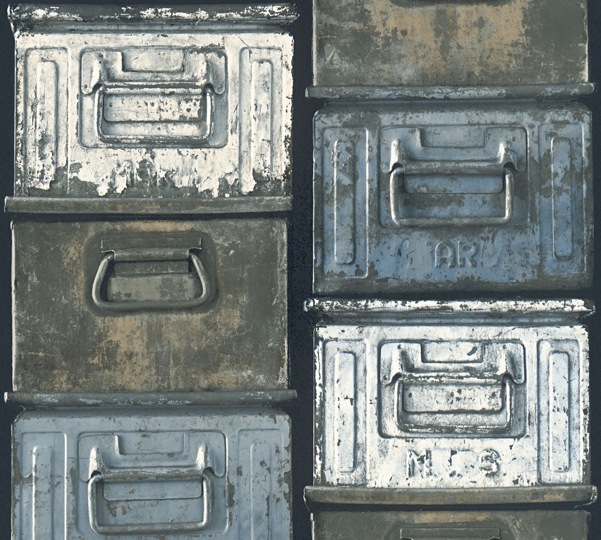 A.S. Création Around the world, Ausgefallene Tapete, blau, schwarz 306751 Dekorbild