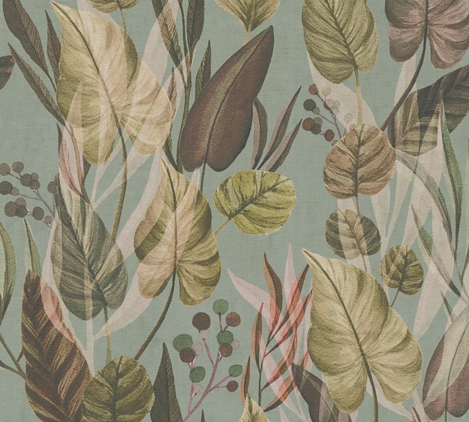 Vliestapete, Floral, braun 782193