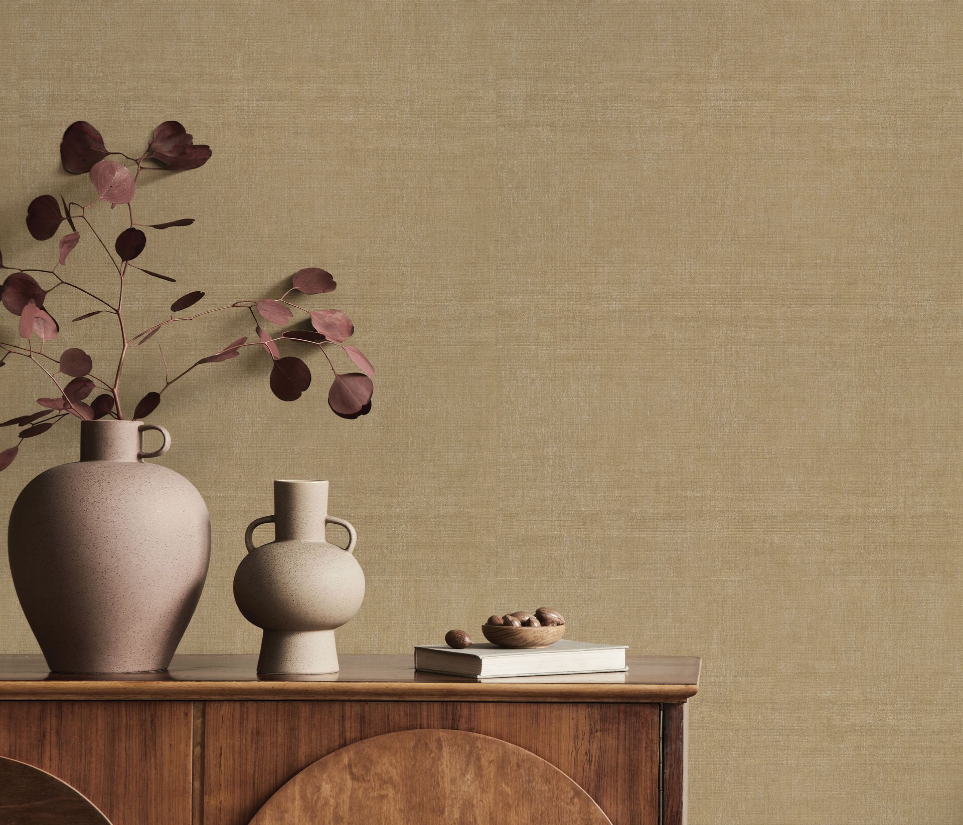 Unistapete Leinenstruktur beige Erismann 1053930
