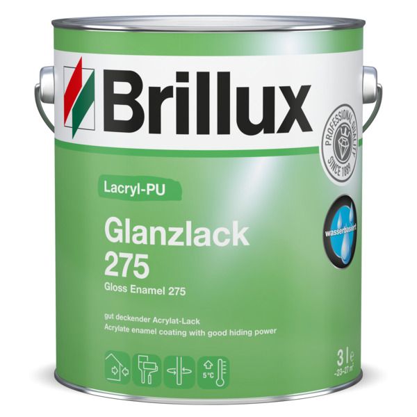 Brillux Lacryl-PU Glanzlack 275 weiß 750 ml
