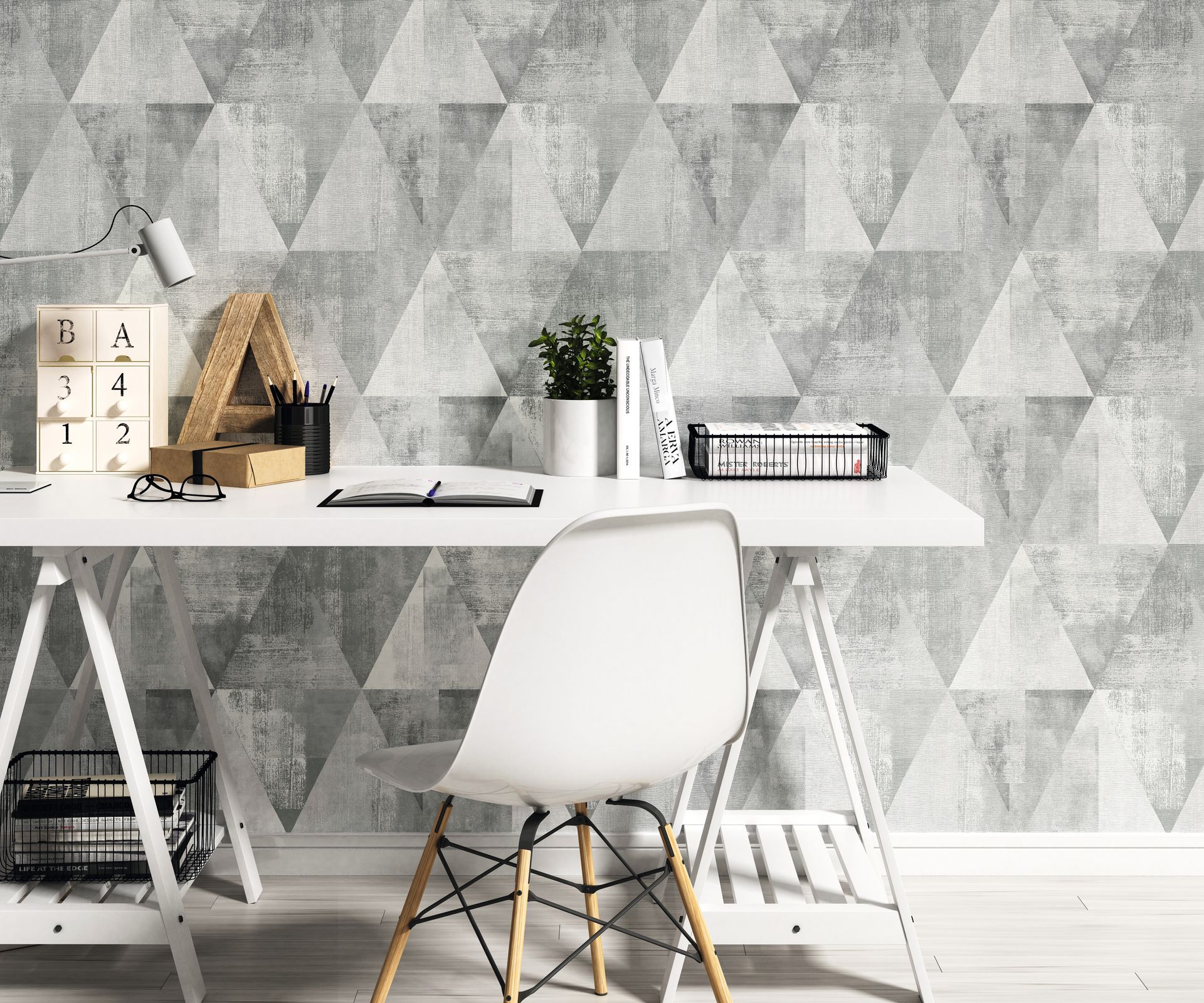 Rasch Selection, Grafisch, grau creme 410945