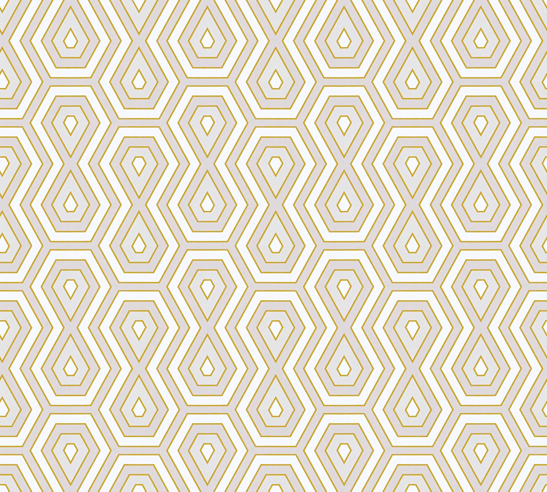 Architects Paper Jungle Chic, Vintagetapete, gold, weiß 377071 Dekorbild