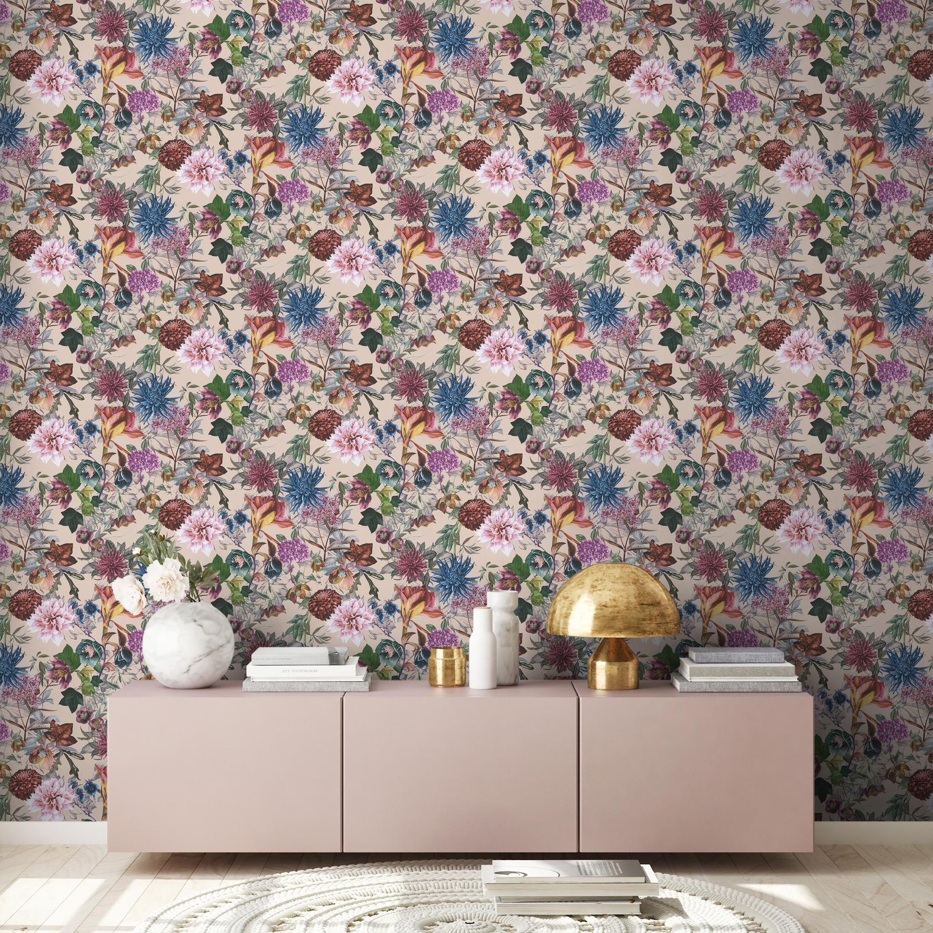 A.S. Création Dream Flowery, Florale Tapete, bunt, beige 381755 A.S. Création Dream Flowery, Florale Tapete, bunt, beige 381755