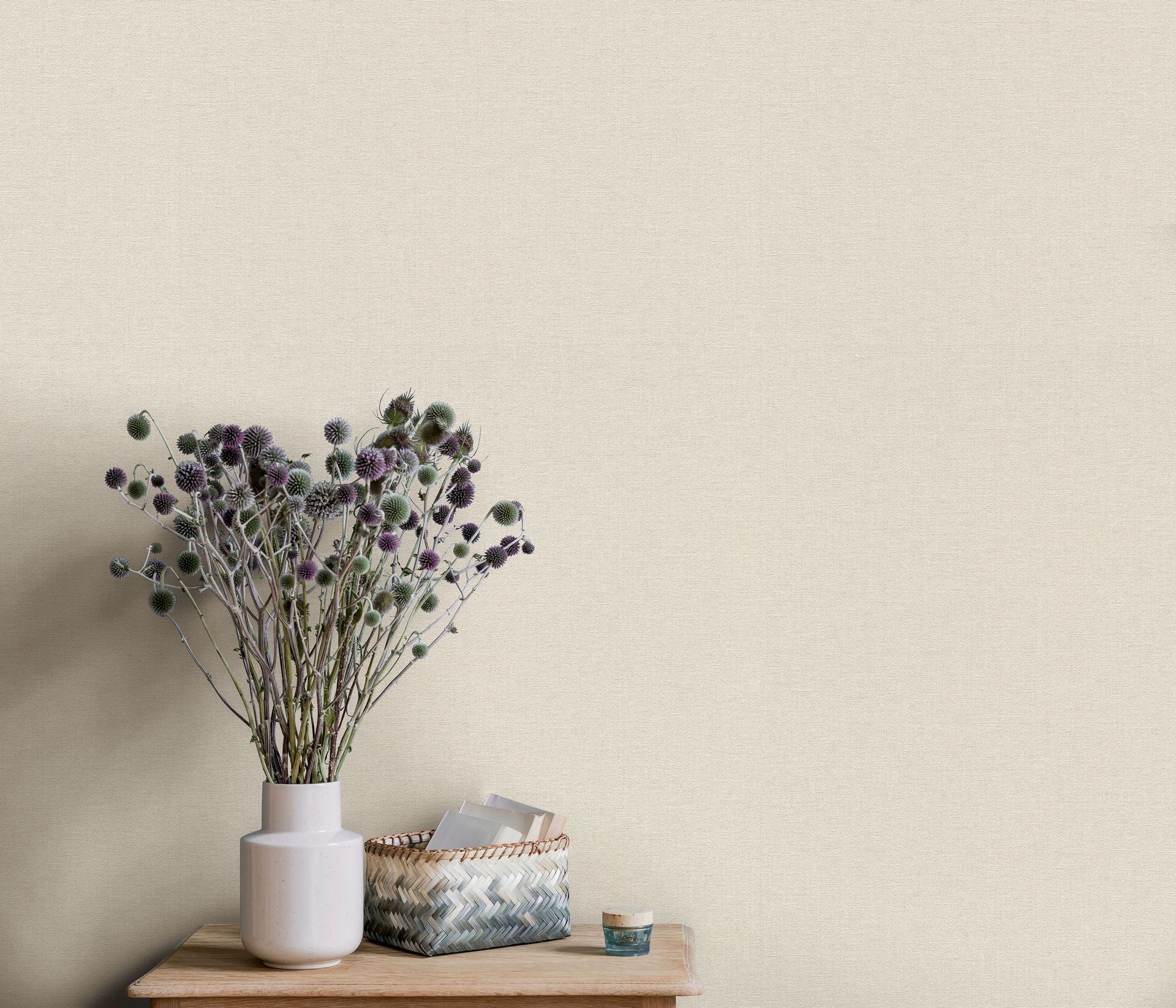 Unistapete Leinenstruktur beige Erismann 1051002