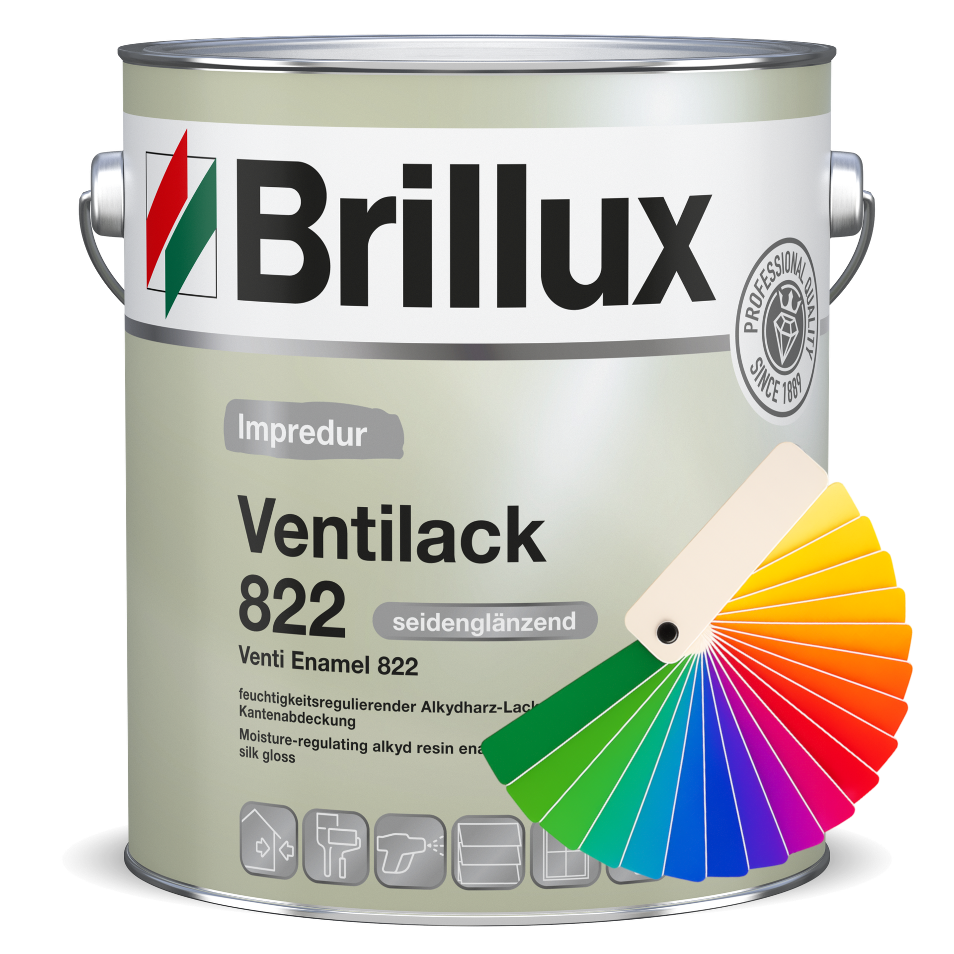 Brillux Impredur Ventilack 822 Wunschfarbton 10 Liter