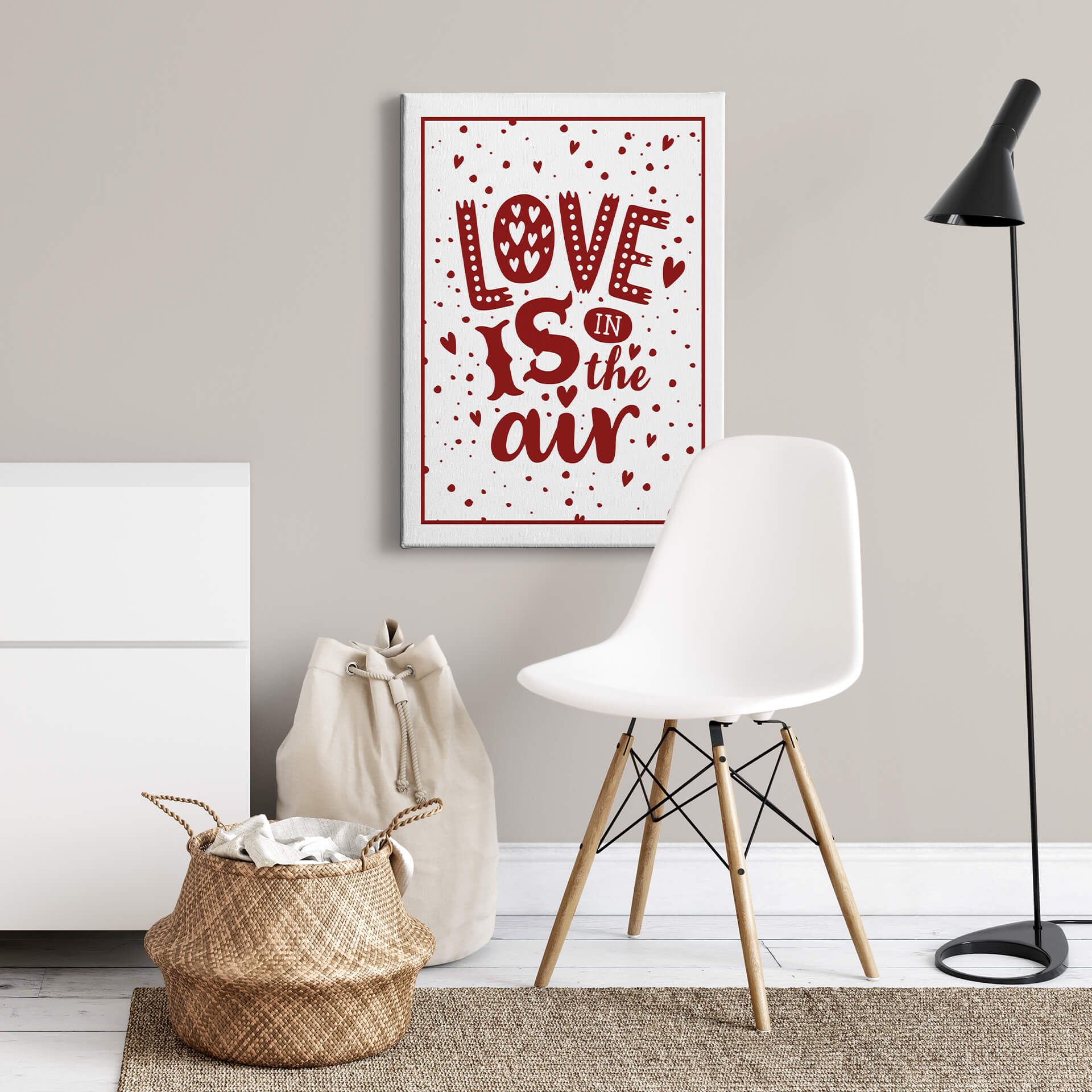 Leinwandbild Typografie, weiß, 50x70 cm DD123147 Leinwandbild Typografie, weiß, 50x70 cm DD123147