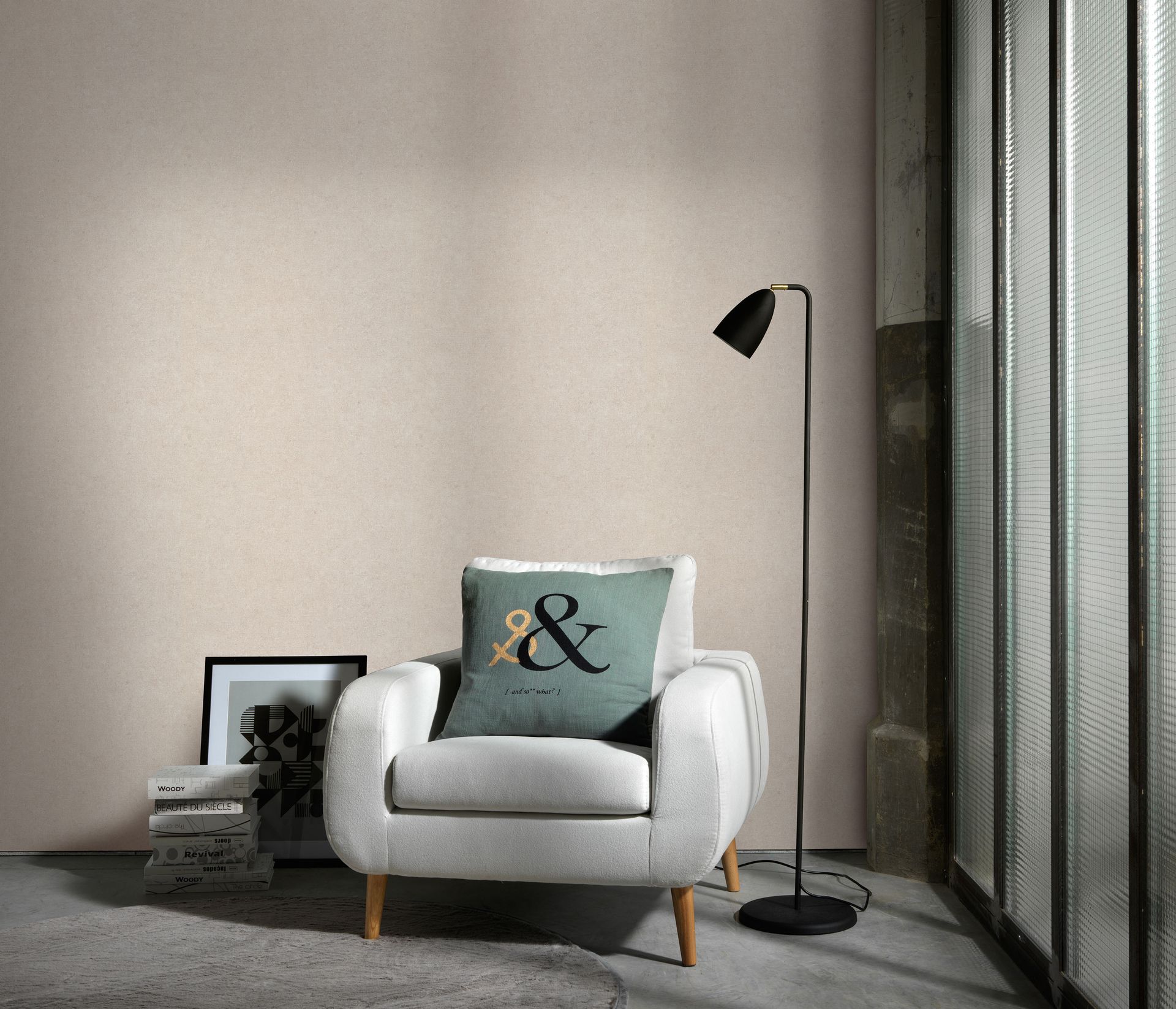Unistapete Leinenstruktur beige Erismann 1043002 Unistapete Leinenstruktur beige Erismann 1043002