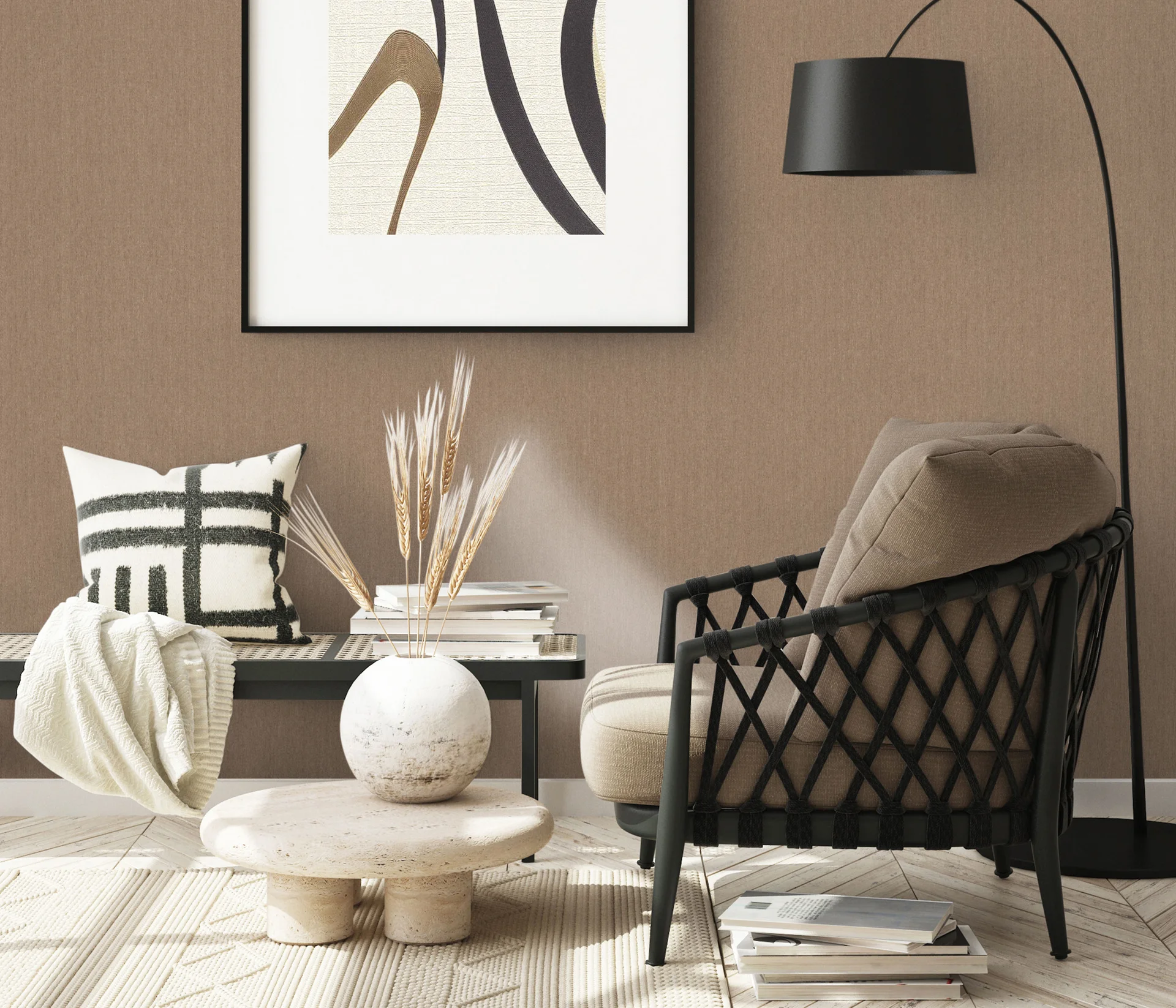 Unistapete Leinenstruktur beige Erismann 1043730 Unistapete Leinenstruktur beige Erismann 1043730