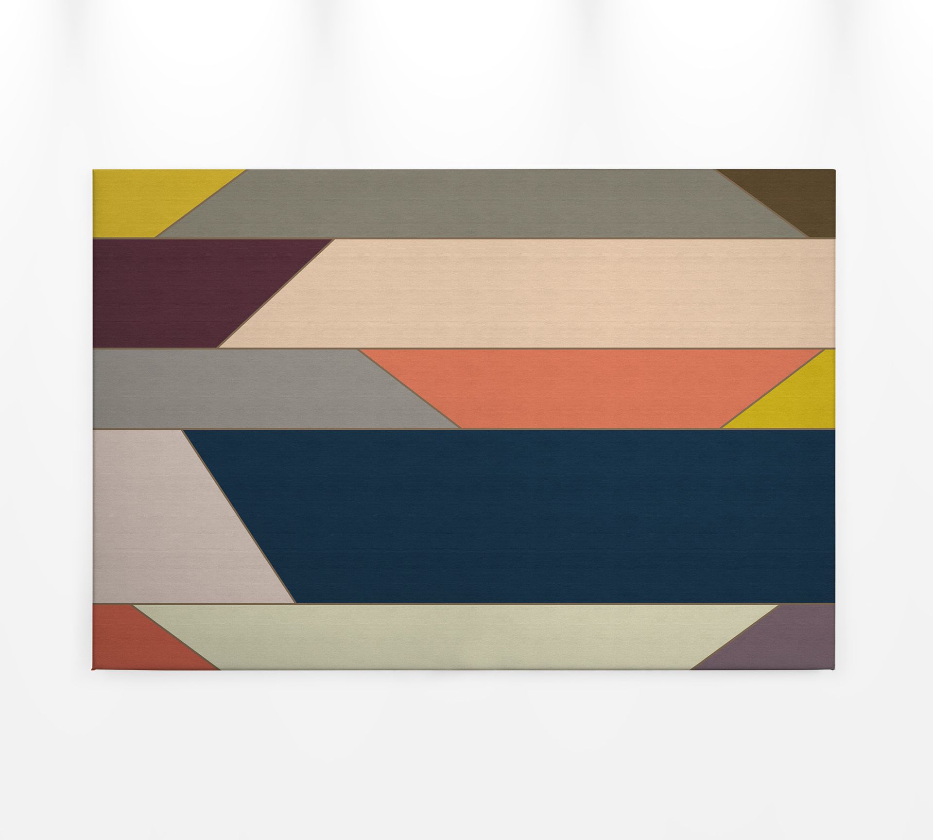 Leinwandbild Geometrie, blau, 90x60 cm DD120503