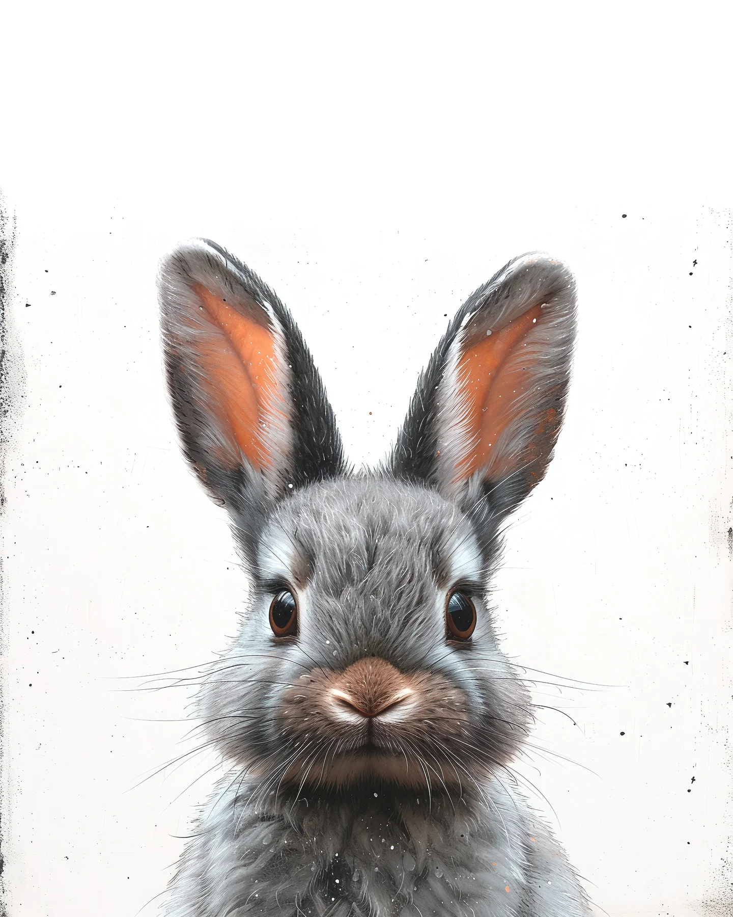 Leinwände Black Baby Bunny