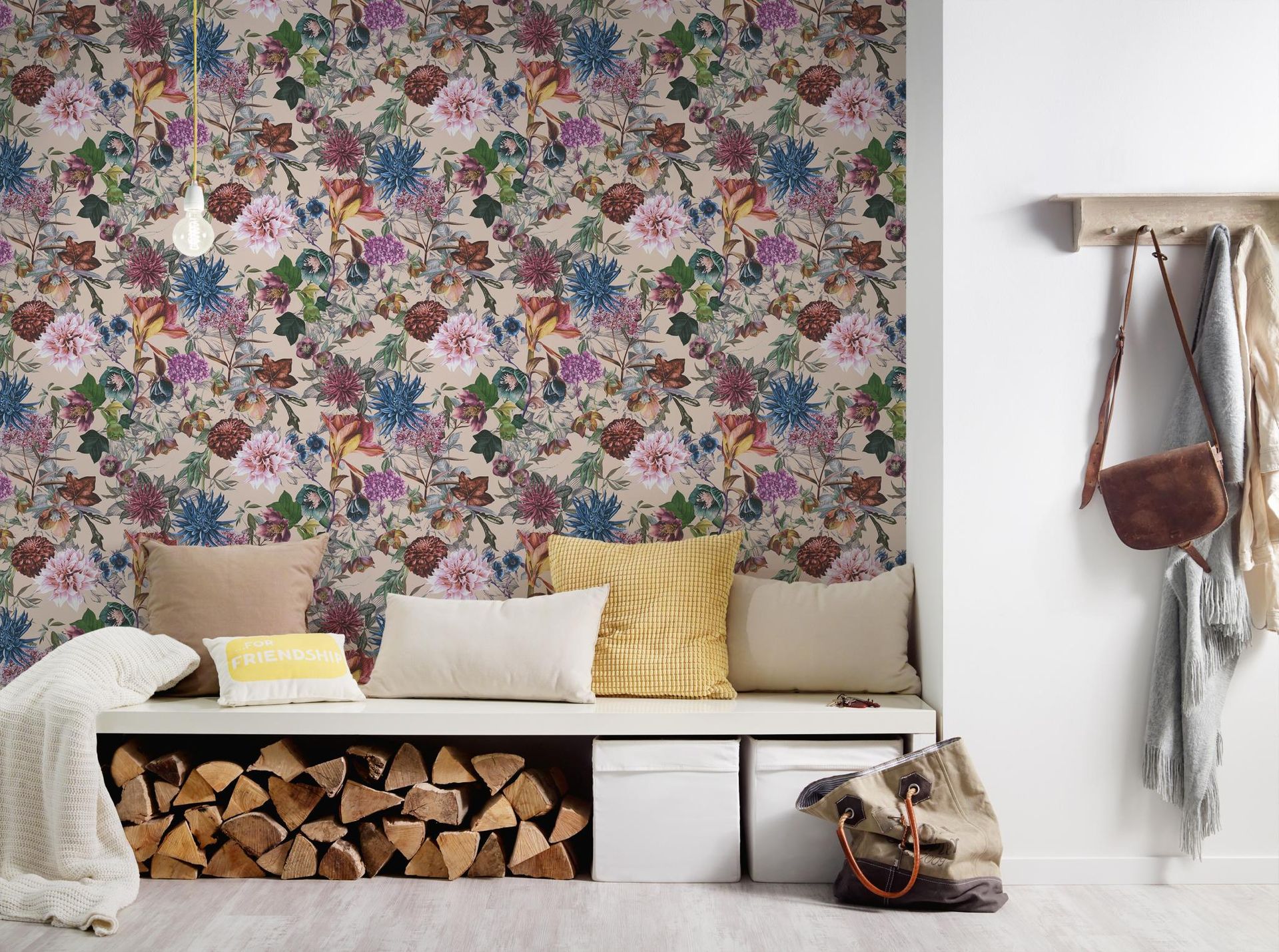 A.S. Création Dream Flowery, Florale Tapete, bunt, beige 381755 A.S. Création Dream Flowery, Florale Tapete, bunt, beige 381755