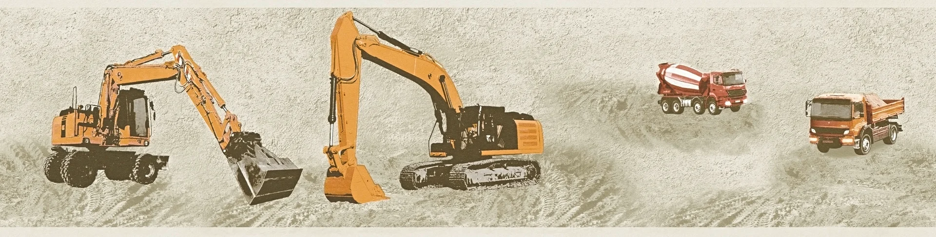 A.S. Création Little Stars, Kinderzimmertapete, beige, orange 358712 Dekorbild