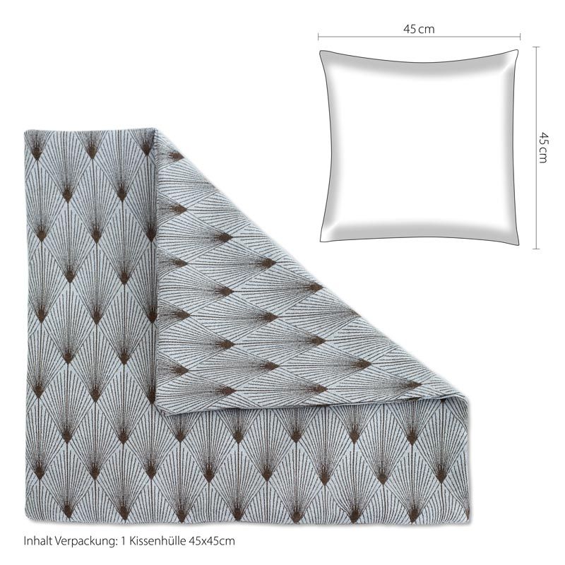 Kissenhülle IW533534 Grau New York 45x45cm Kissenhülle IW533534 Grau New York 45x45cm