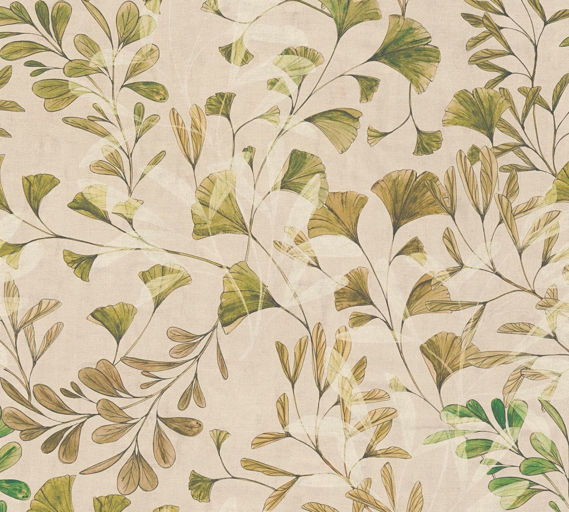 Vliestapete, Floral, creme 782233 Dekorbild